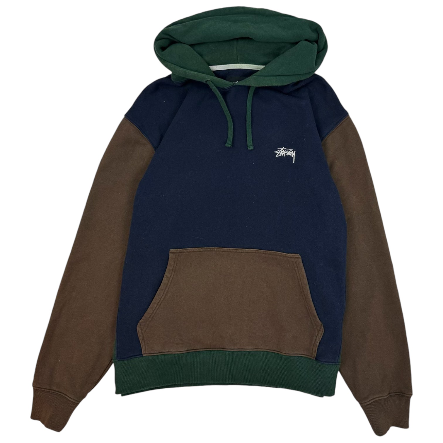 Stüssy Colour Block Hoodie Navy