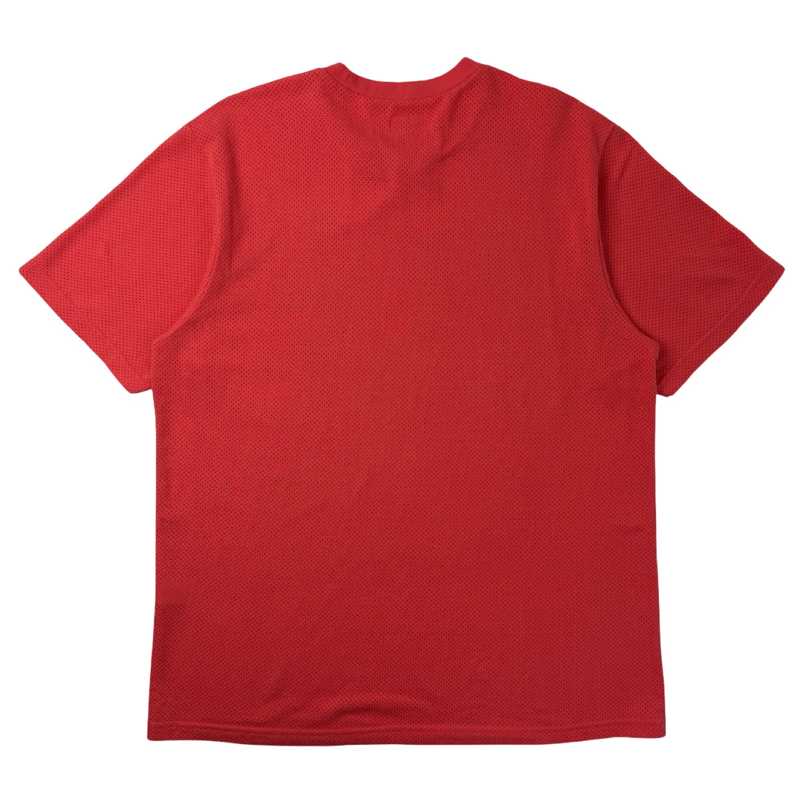 Supreme Cotton Mesh Logo Gradient T-Shirt Dark Coral