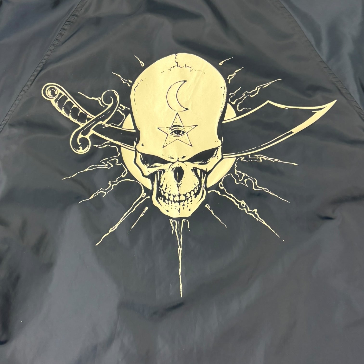 2005 Supreme Skull & Sword Pirate Coaches Jacket Navy