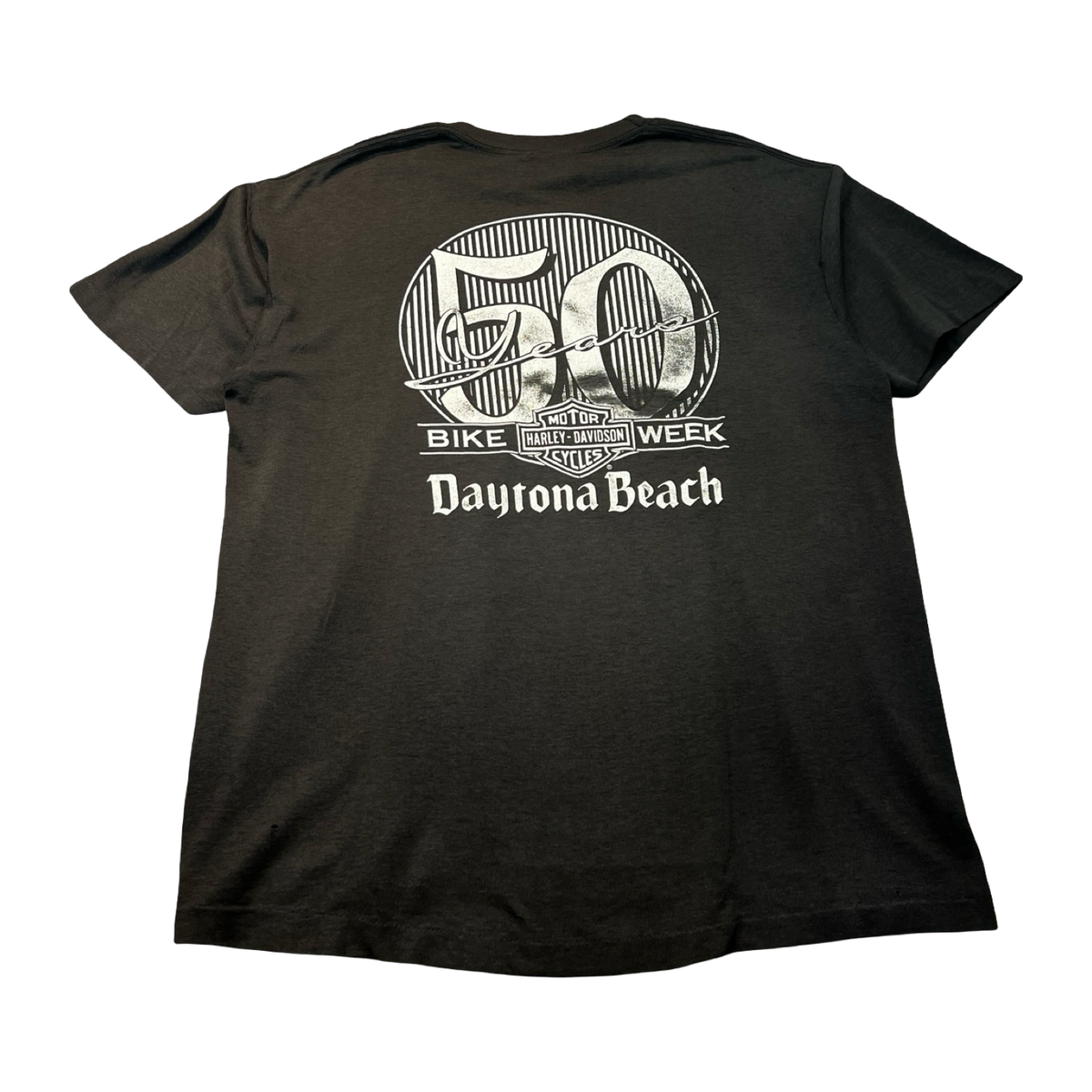 Vintage 1991 Harley Davidson 3D Emblem Daytona Bike Week Tee Black