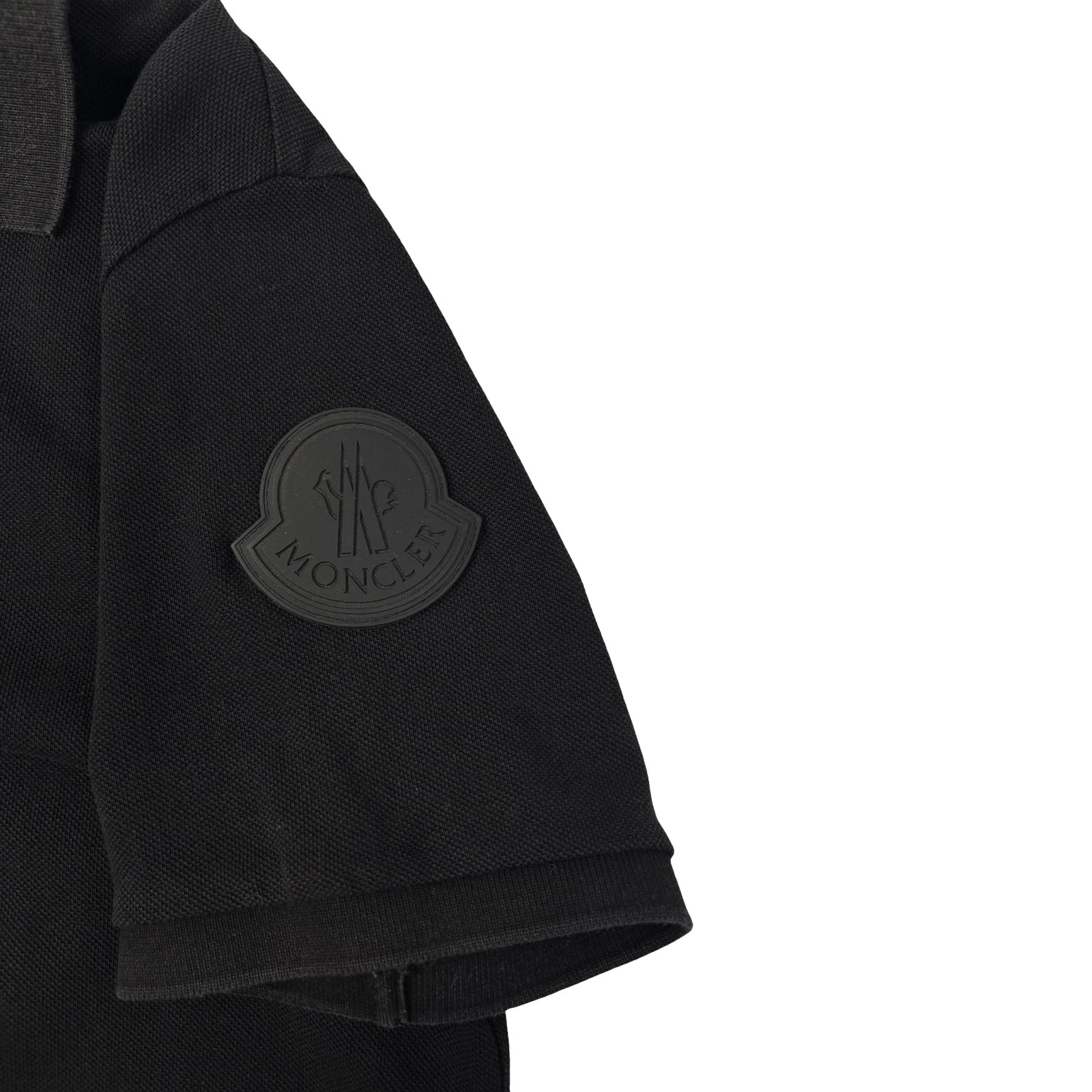 Moncler Resistance Censored Polo Black