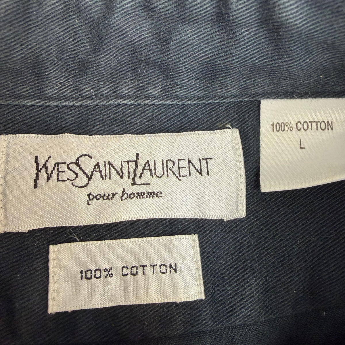 Vintage Yves Saint Laurent Button Up Shirt Black