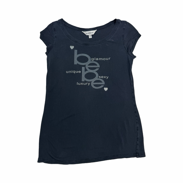 (W) Vintage BeBe Tee Black