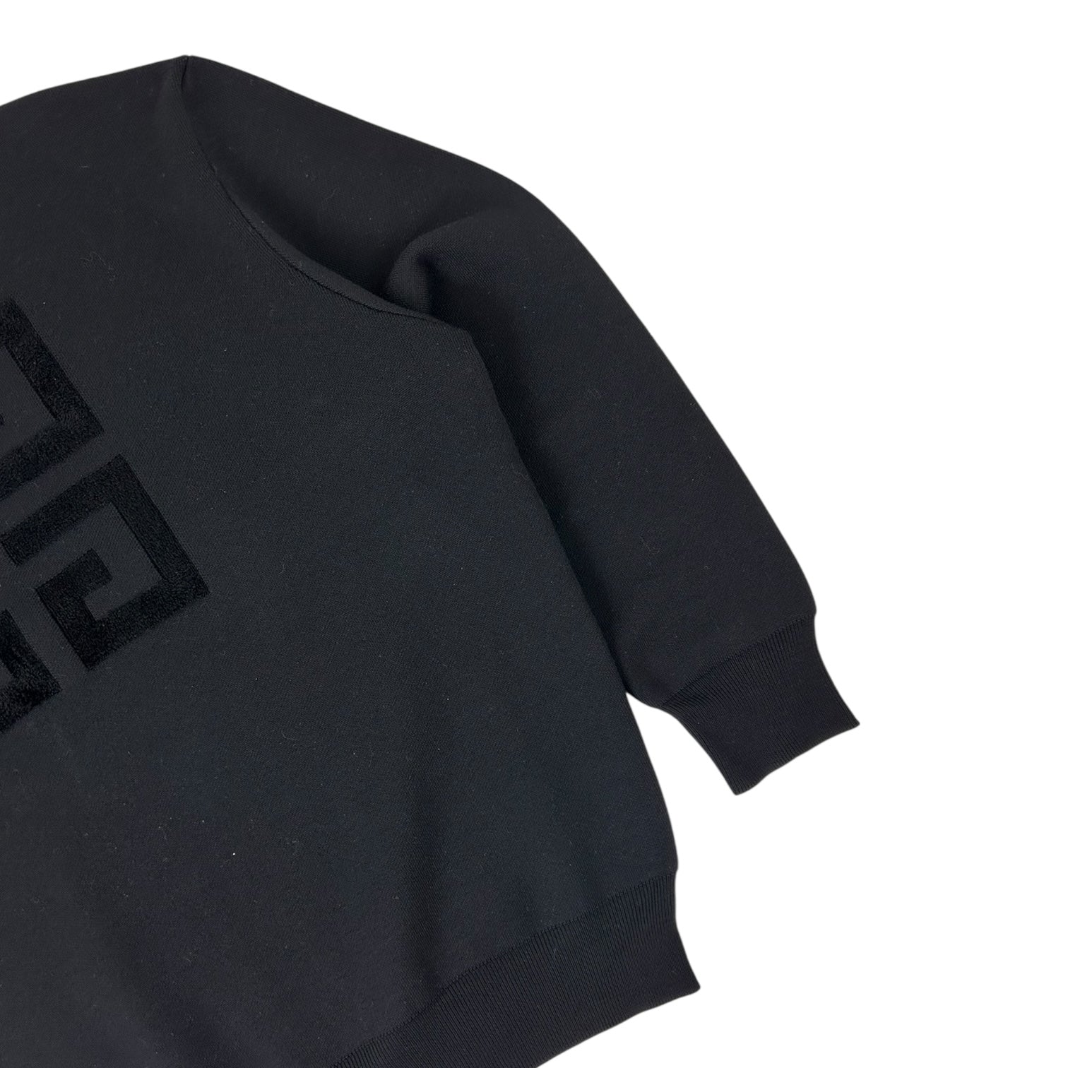 Givenchy Wool Graphic Print Crewneck Black