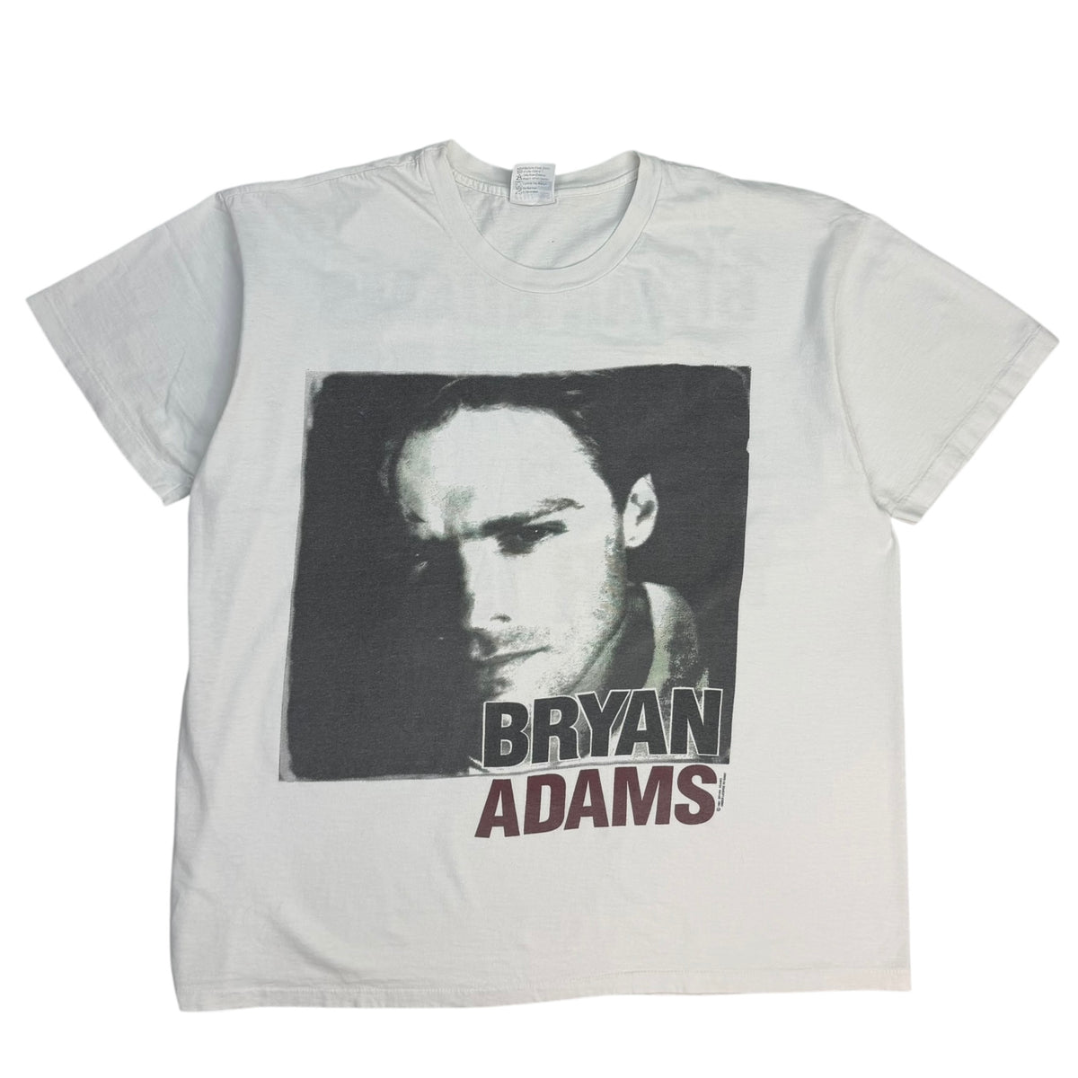 1992 Bryan Adams Tour Portrait Tee White