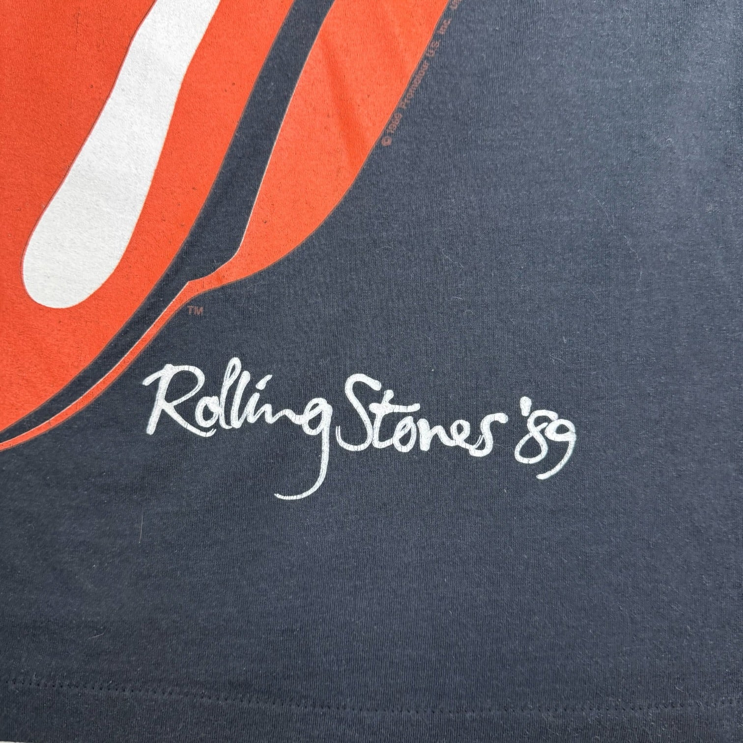 1989 Rolling Stones Canadian Tour Tee Black