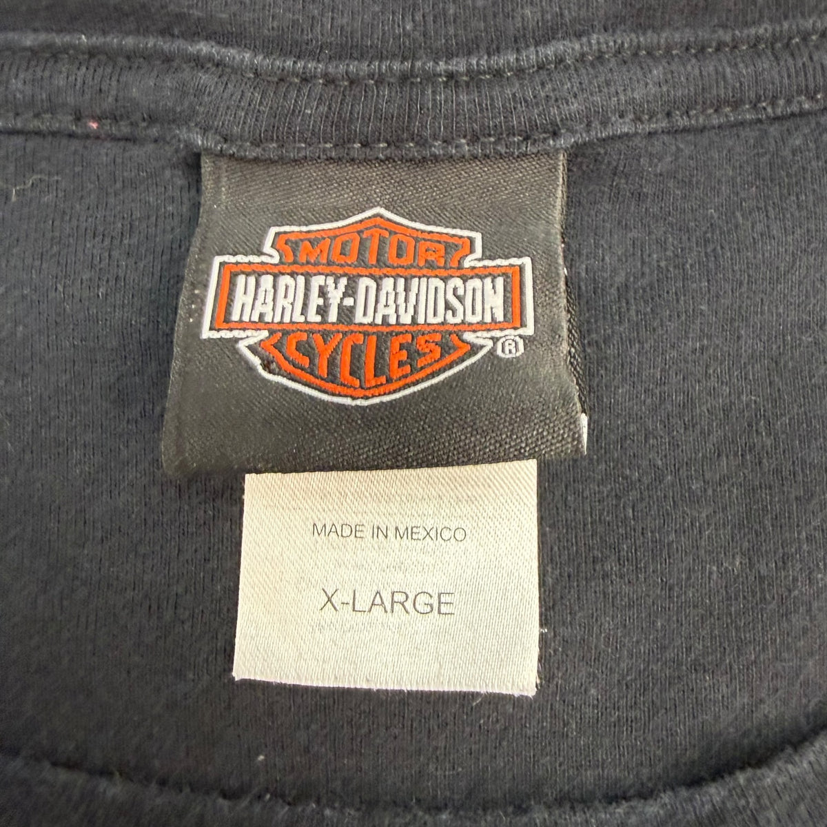 (W) Vintage Harley Davidson Of London Ontario L/S Tee Black