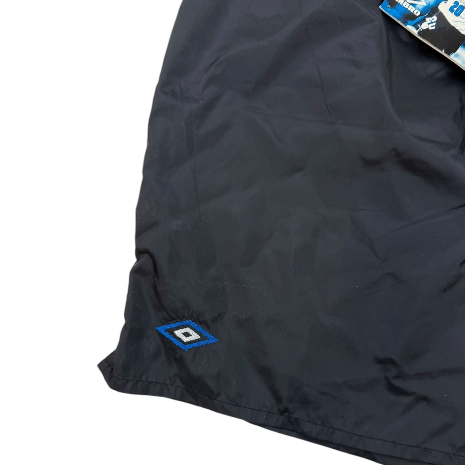 Vintage Umbro Spellout Shorts Black/Blue