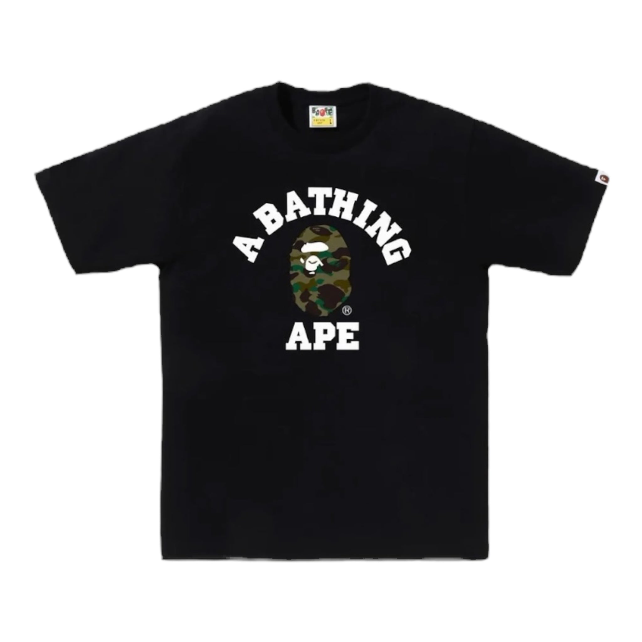 BAPE 1st Camo College Tee Black/Green