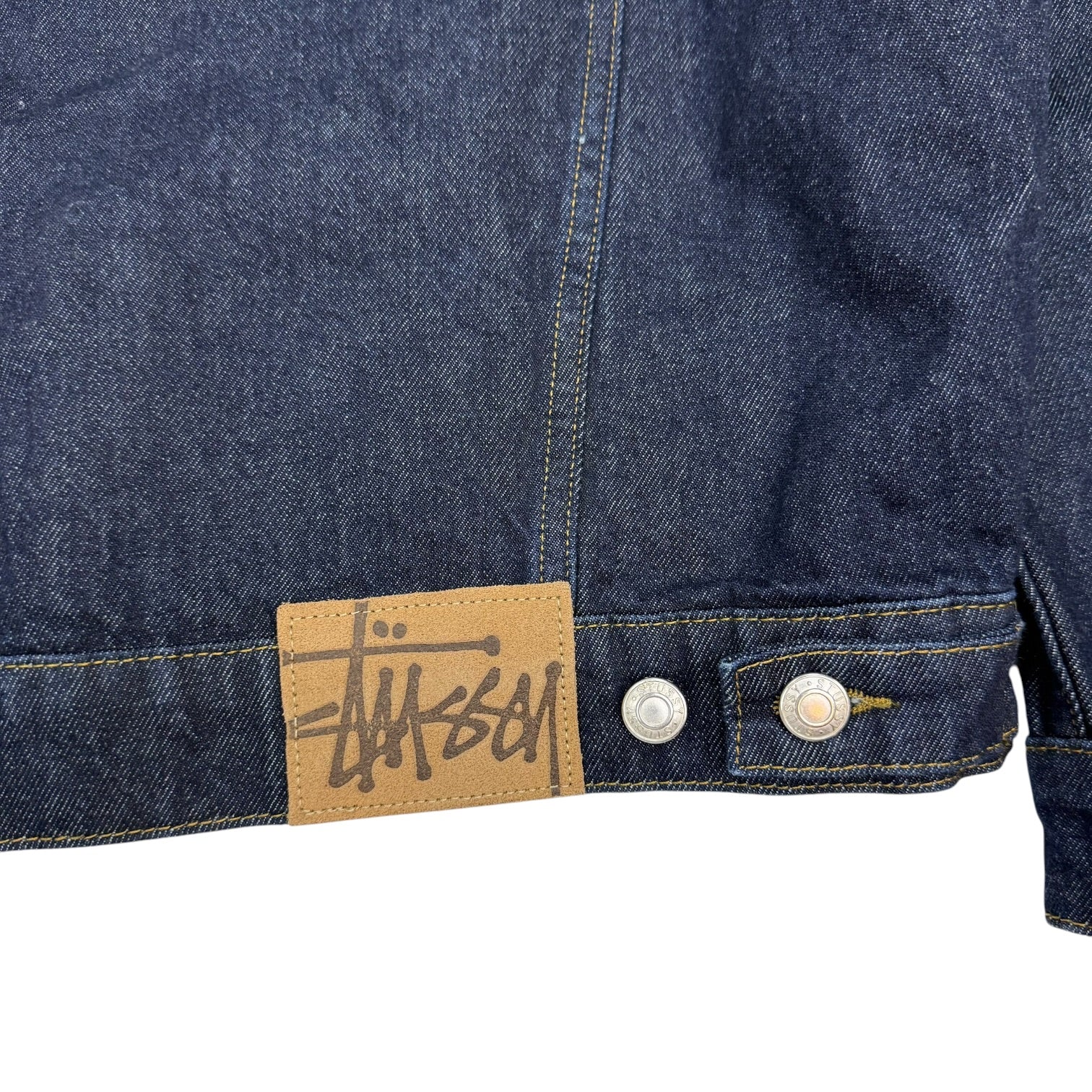 Stussy Trucker Denim Jacket Rinsed Indigo