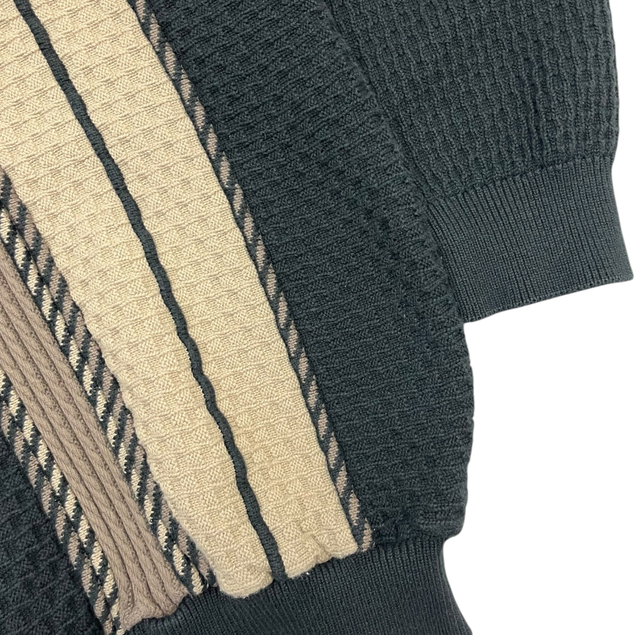 Vintage Squire Shop Vertical Textured Knit Brown/Black