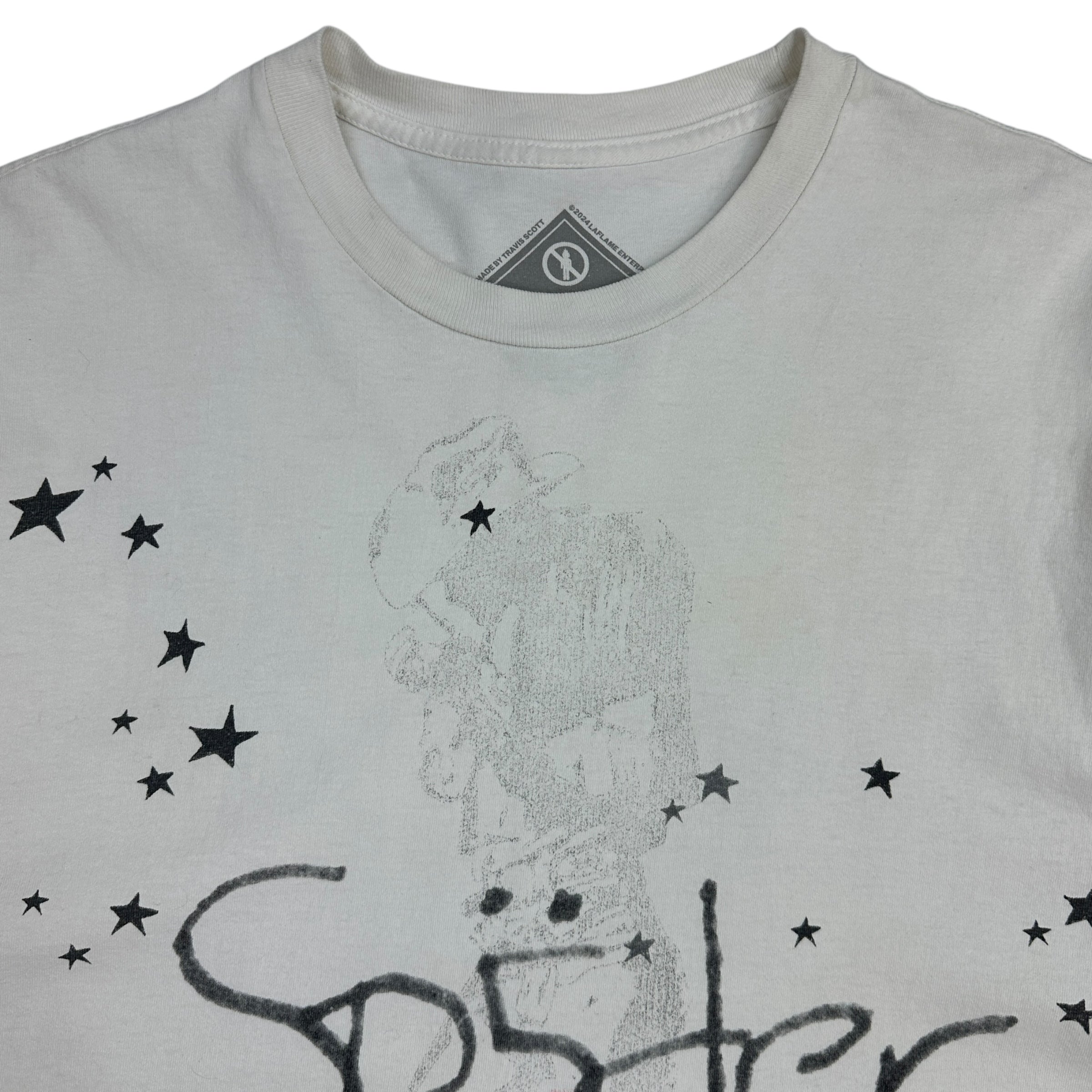 Travis Scott x Sp5der Final Days Of Rodeo Tee White