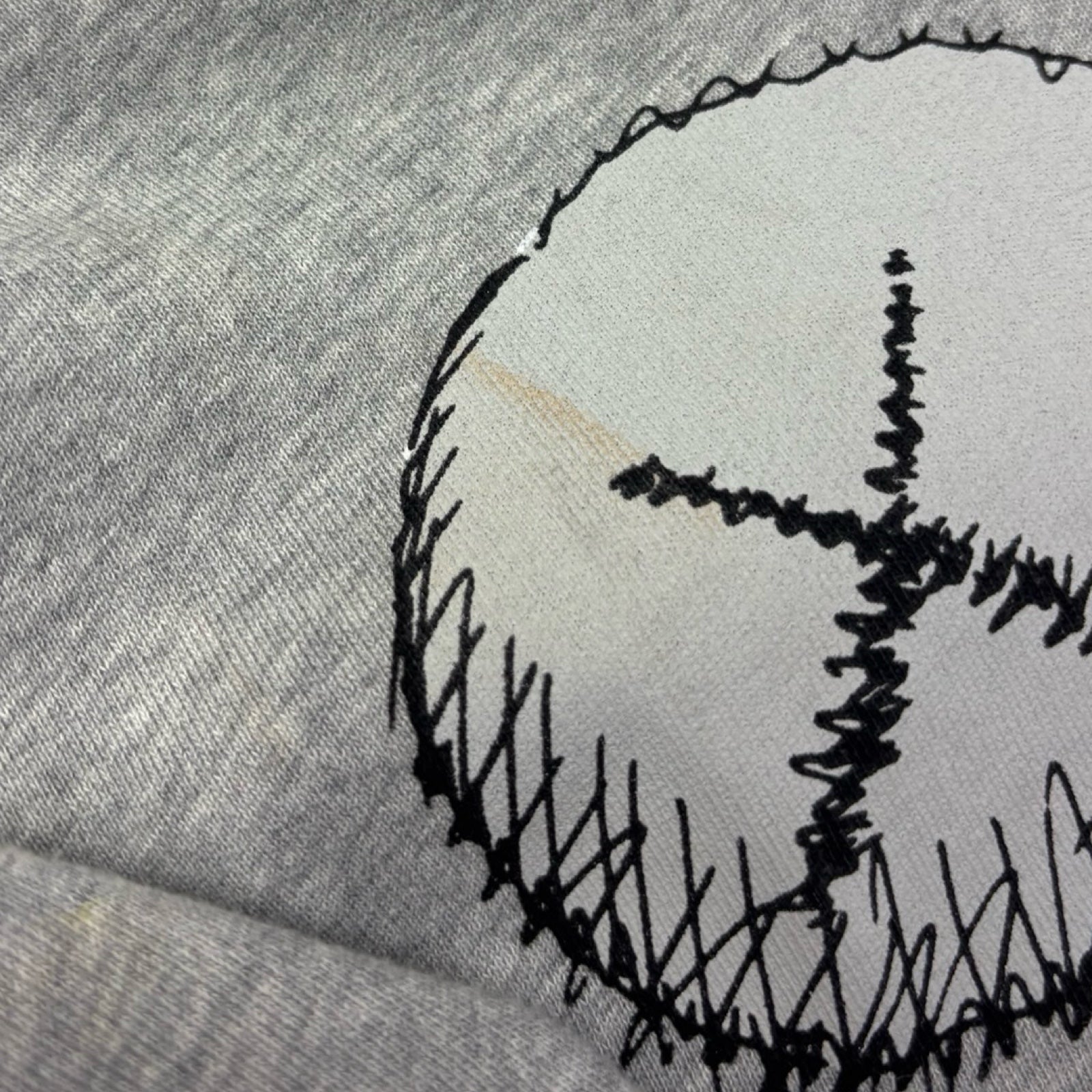 Comme des Garçons SHIRT X Kaws Print Popover Hoodie Grey