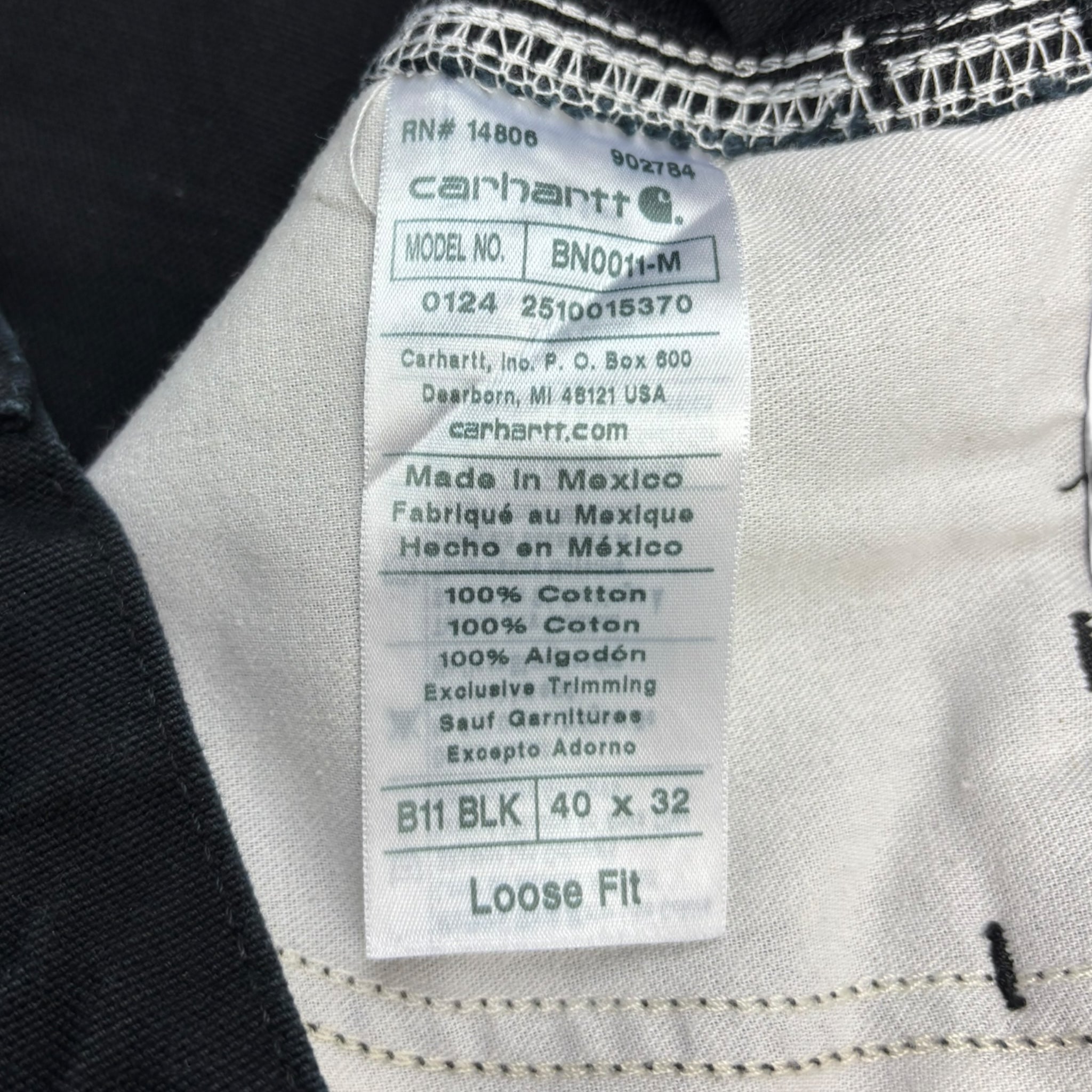 Carhartt Carpenter Pants Black