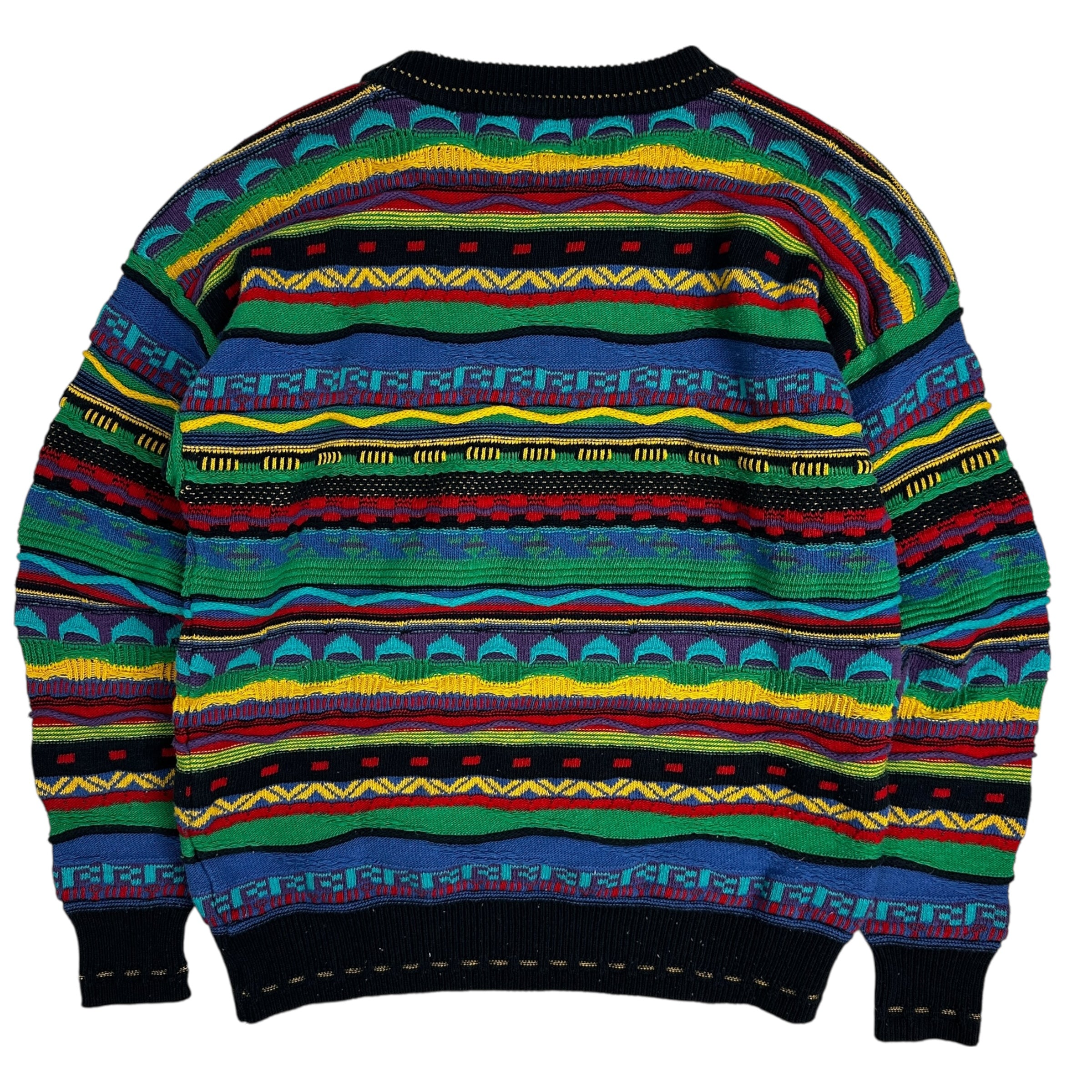 Vintage John Ashford Cable Knit Sweater Multicolour