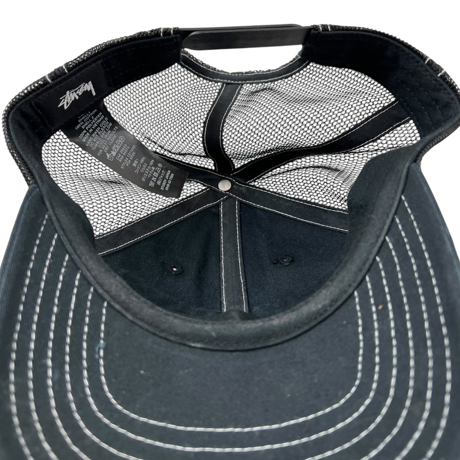 Stussy Burly Threads Trucker Cap Black