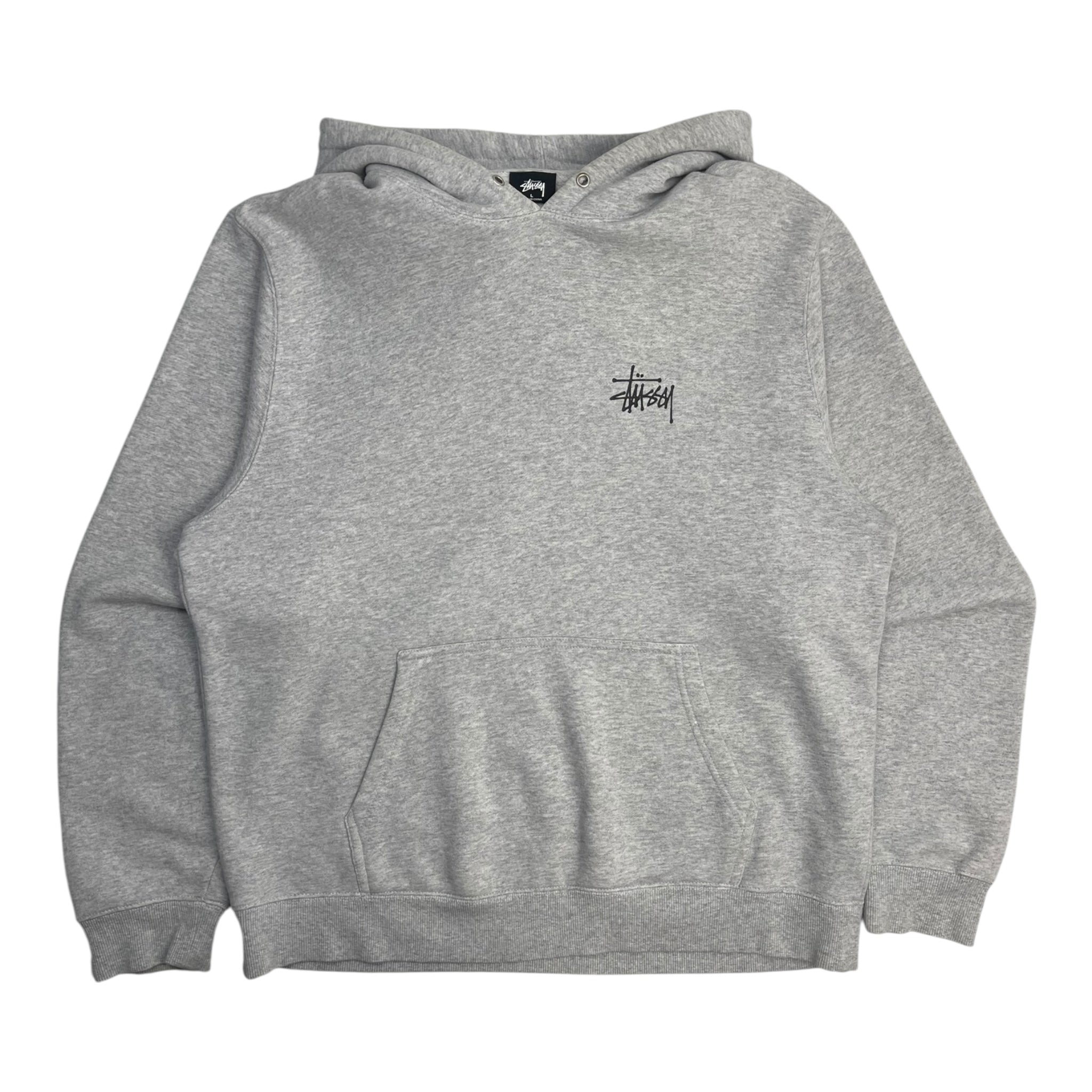 Stussy Basic Hoodie Ash Heather