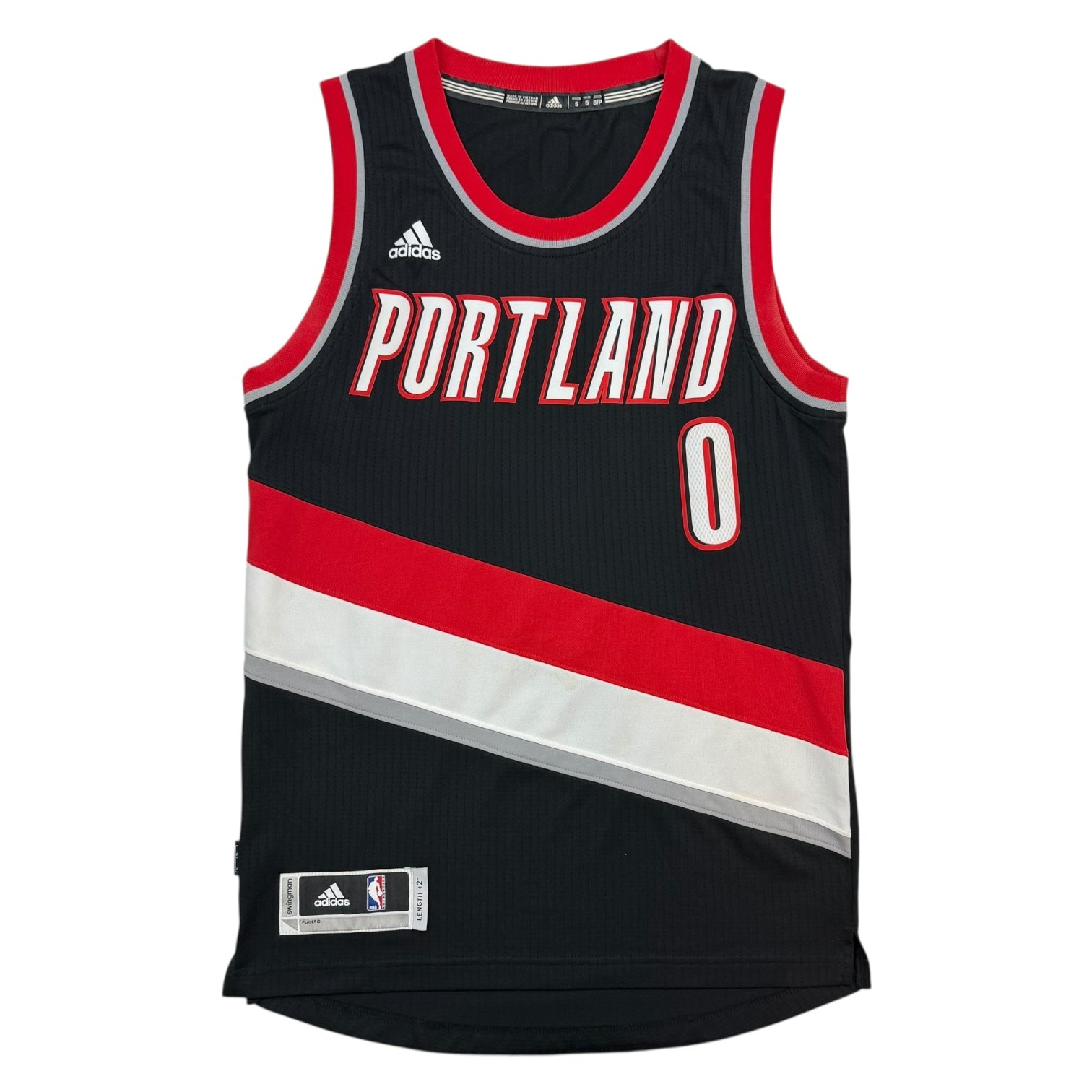 Adidas Swingman Portland Trailblazers Damian Lillard Home Jersey Black