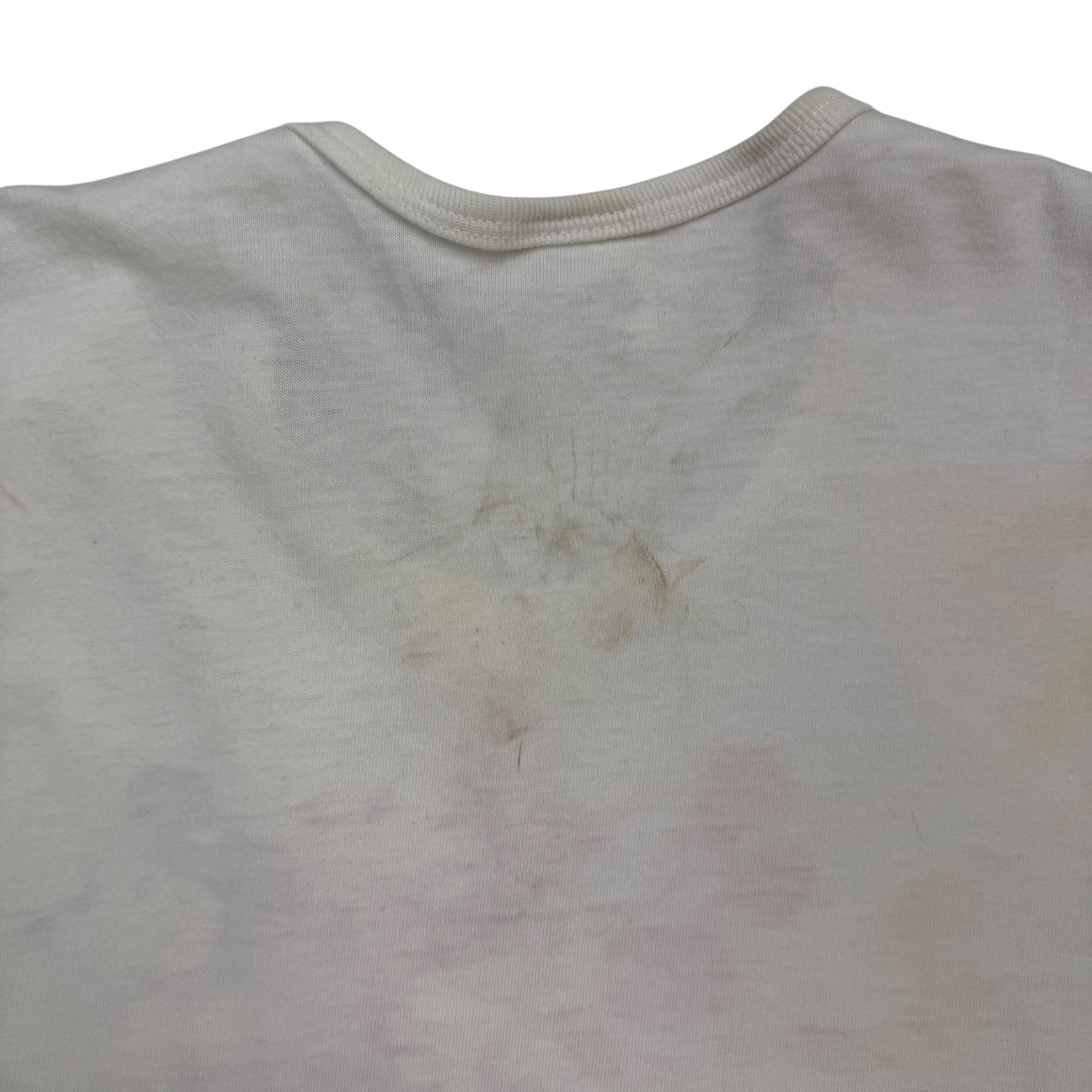 (W) Vintage Mickey Mouse Cropped Tank Top White