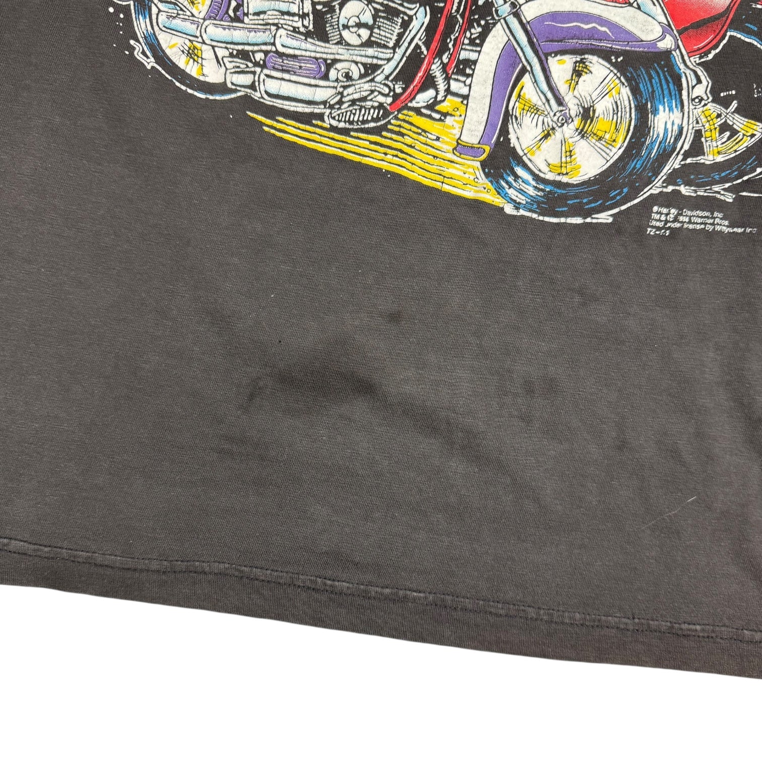 1994 Harley Davidson Tasmanian Devil Tee Faded Black