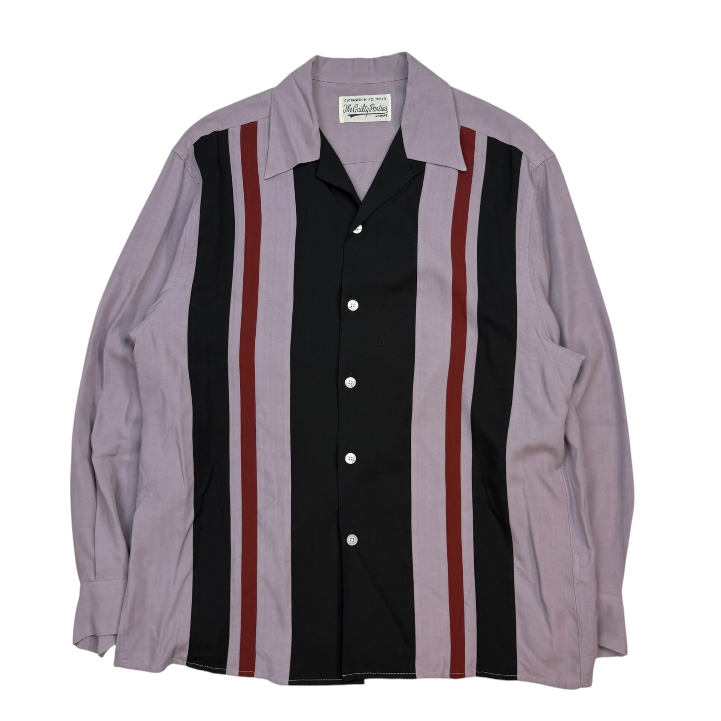 Wacko Maria The Guilty Parties Button Up Shirt Purple