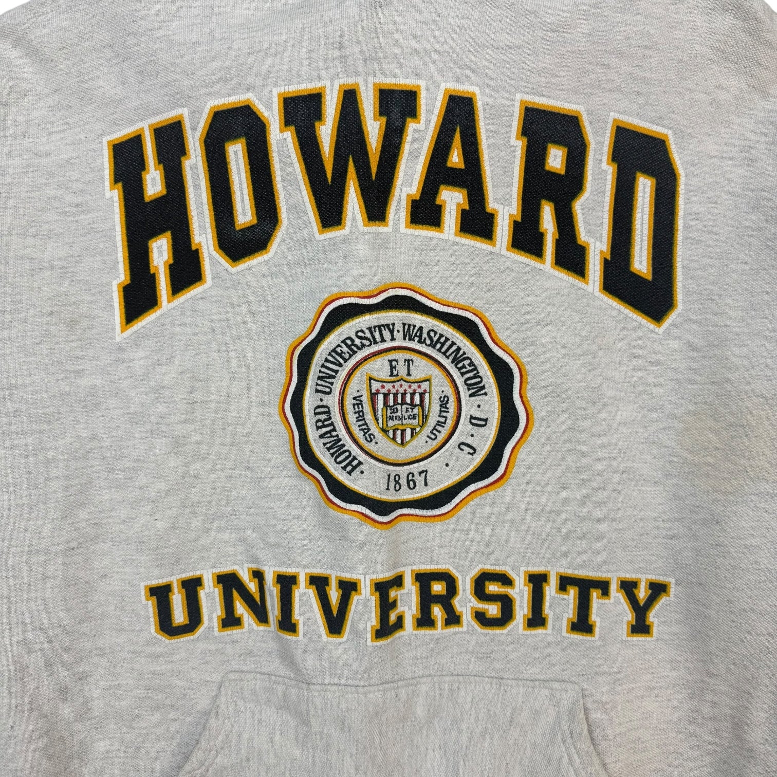 Vintage Howard University Hoodie Grey