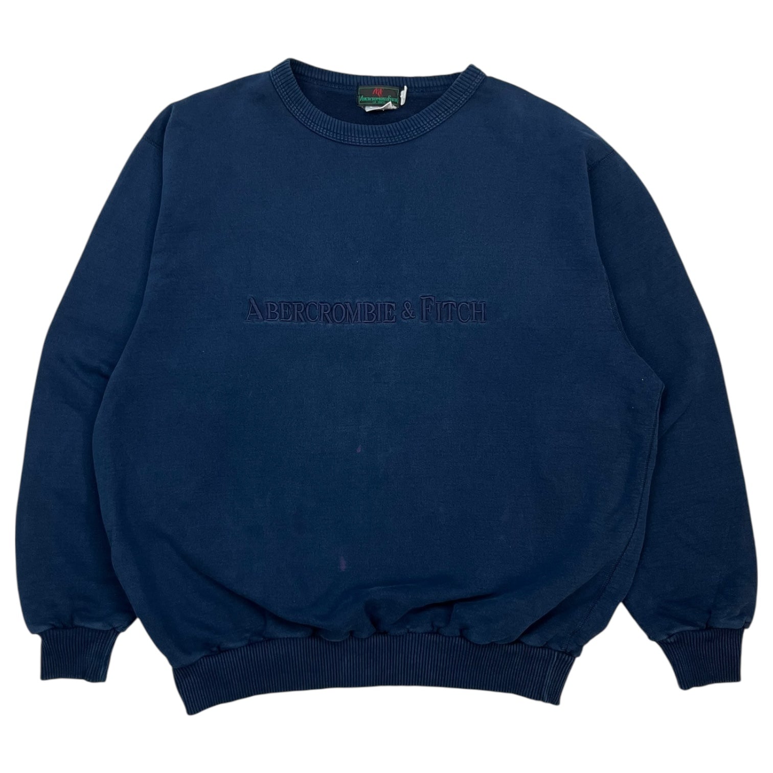 Vintage Abercrombie & Fitch Crewneck Sweater Navy Blue