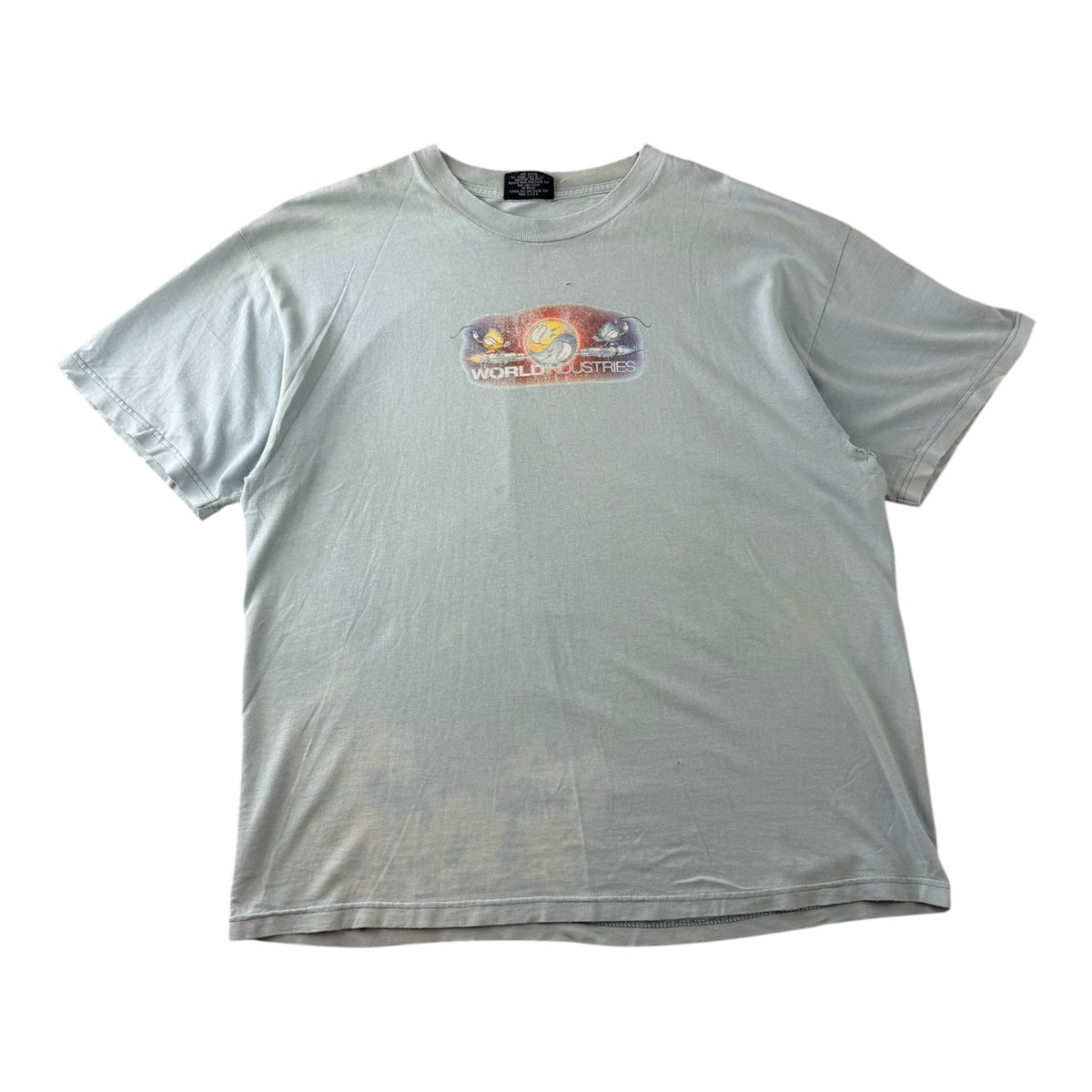 Vintage Y2K World Industries T-Shirt Baby Blue