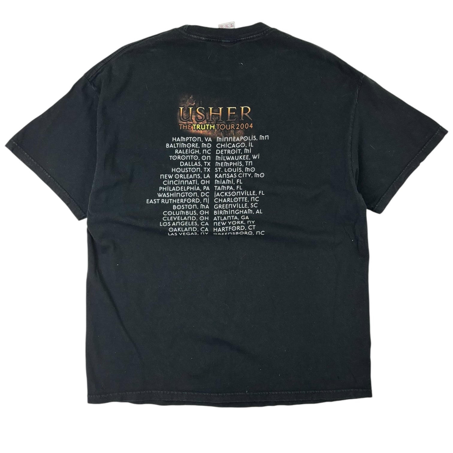 Vintage 2004 Usher The Truth Tour T-Shirt Black