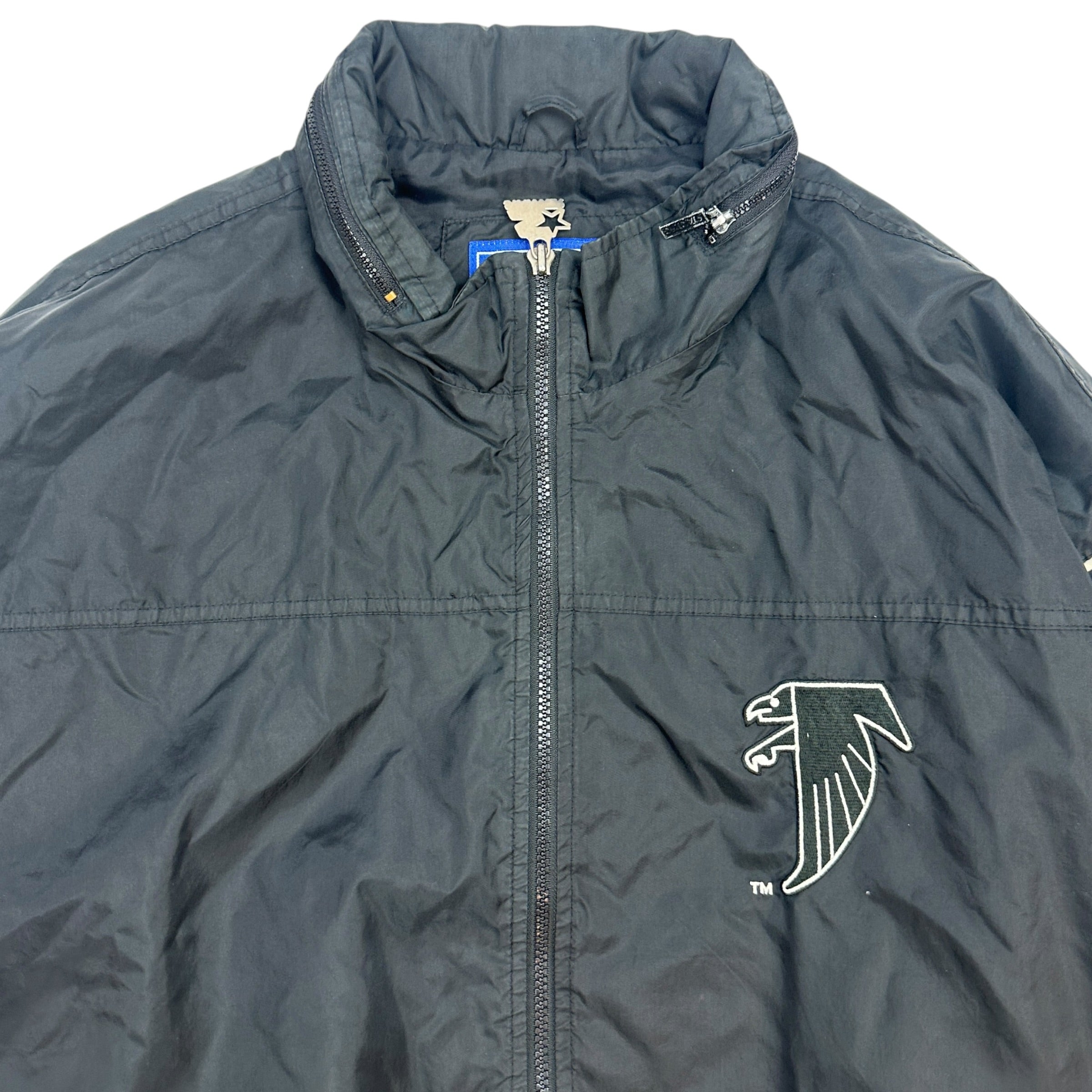 Vintage Starter Atlanta Falcons Windbreaker Black