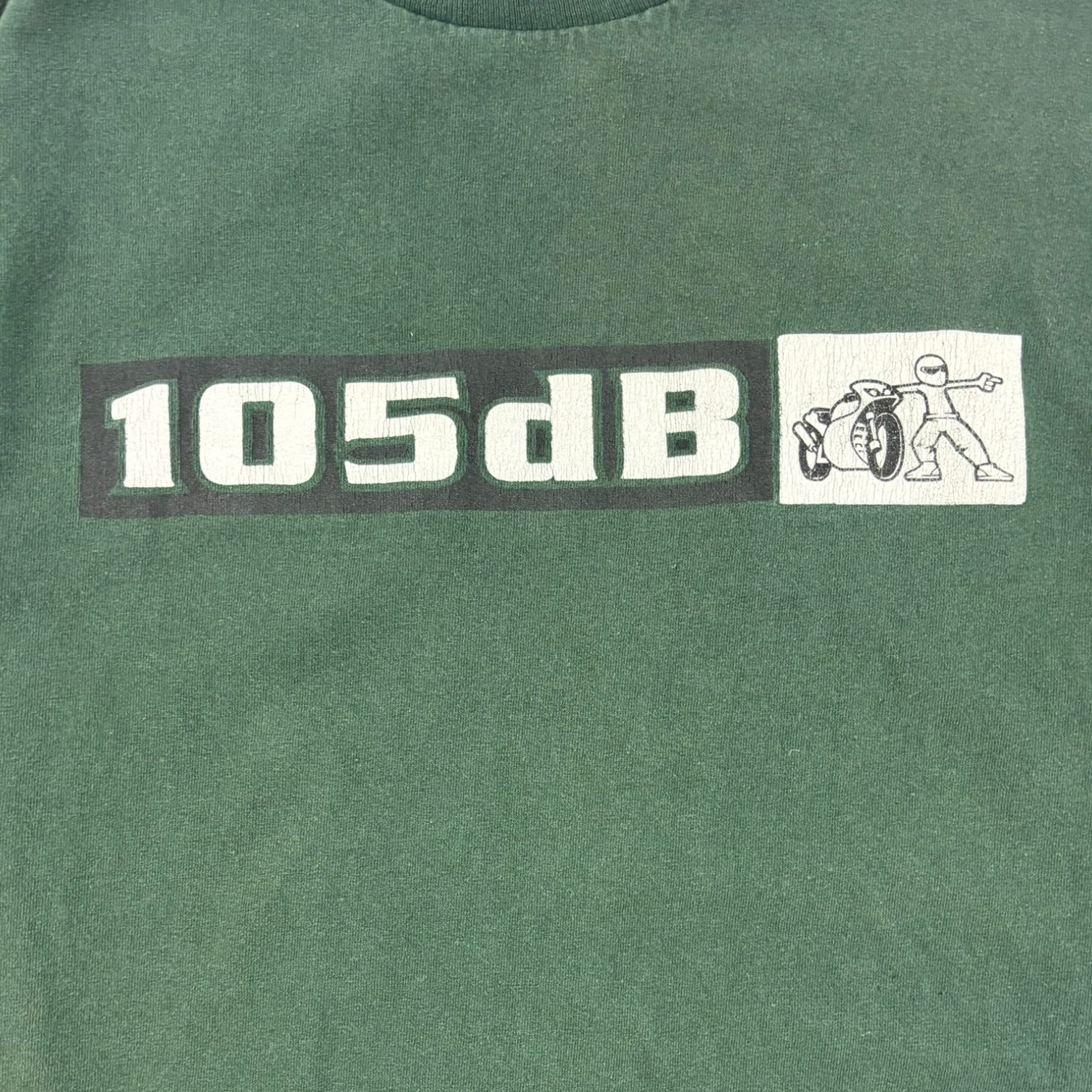 Vintage Y2K 105dB Racing LongSleeve T-Shirt Green