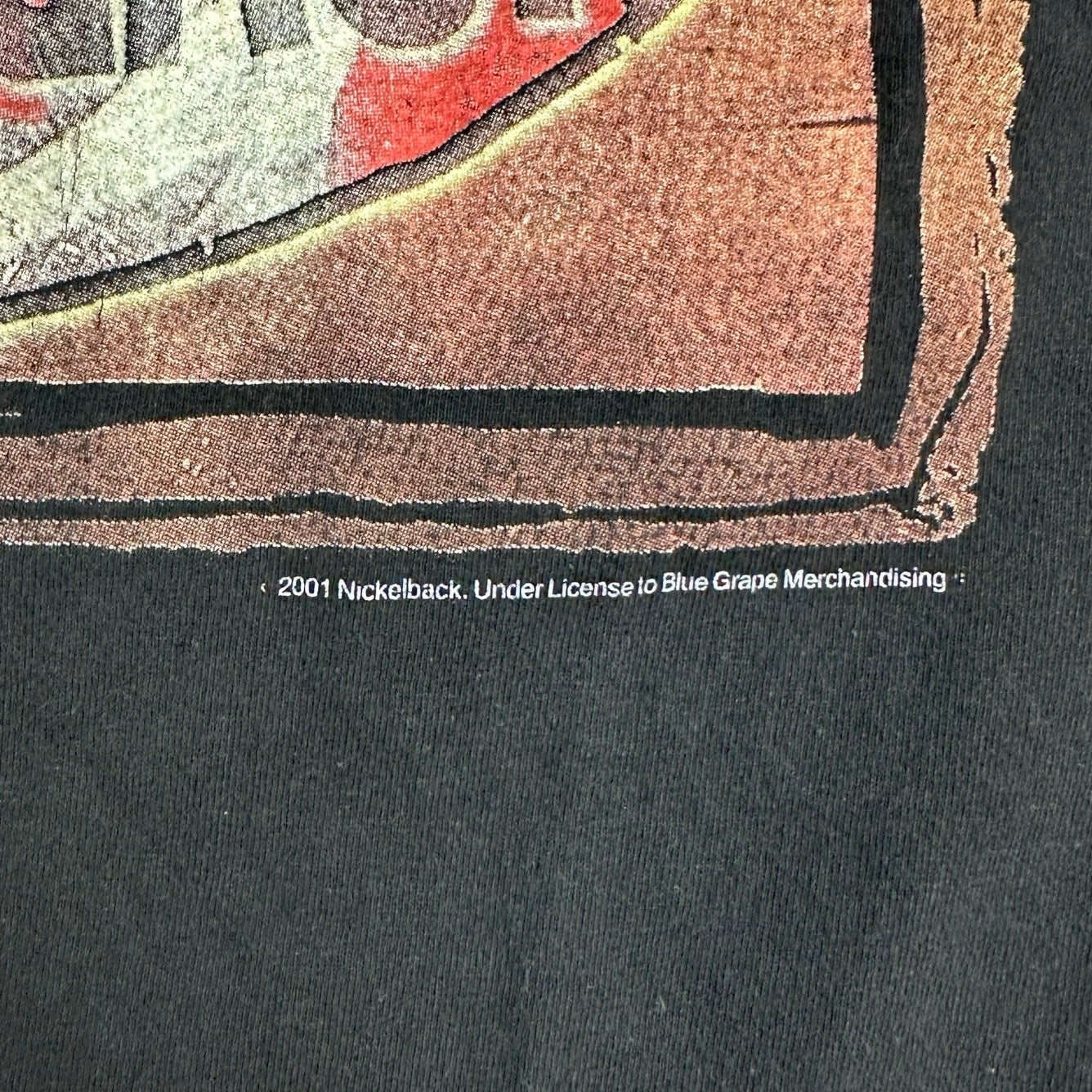 2001 Nickleback Silver Side Up Tour Tee Black