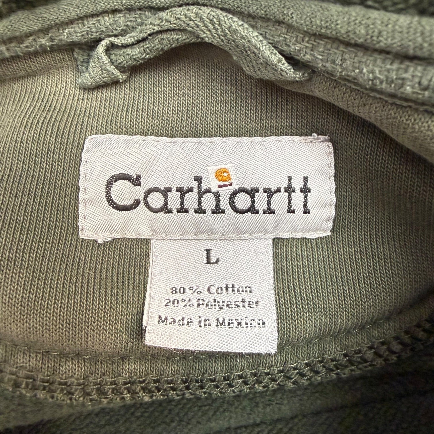 Vintage Carhartt Zip Up Sweater Green
