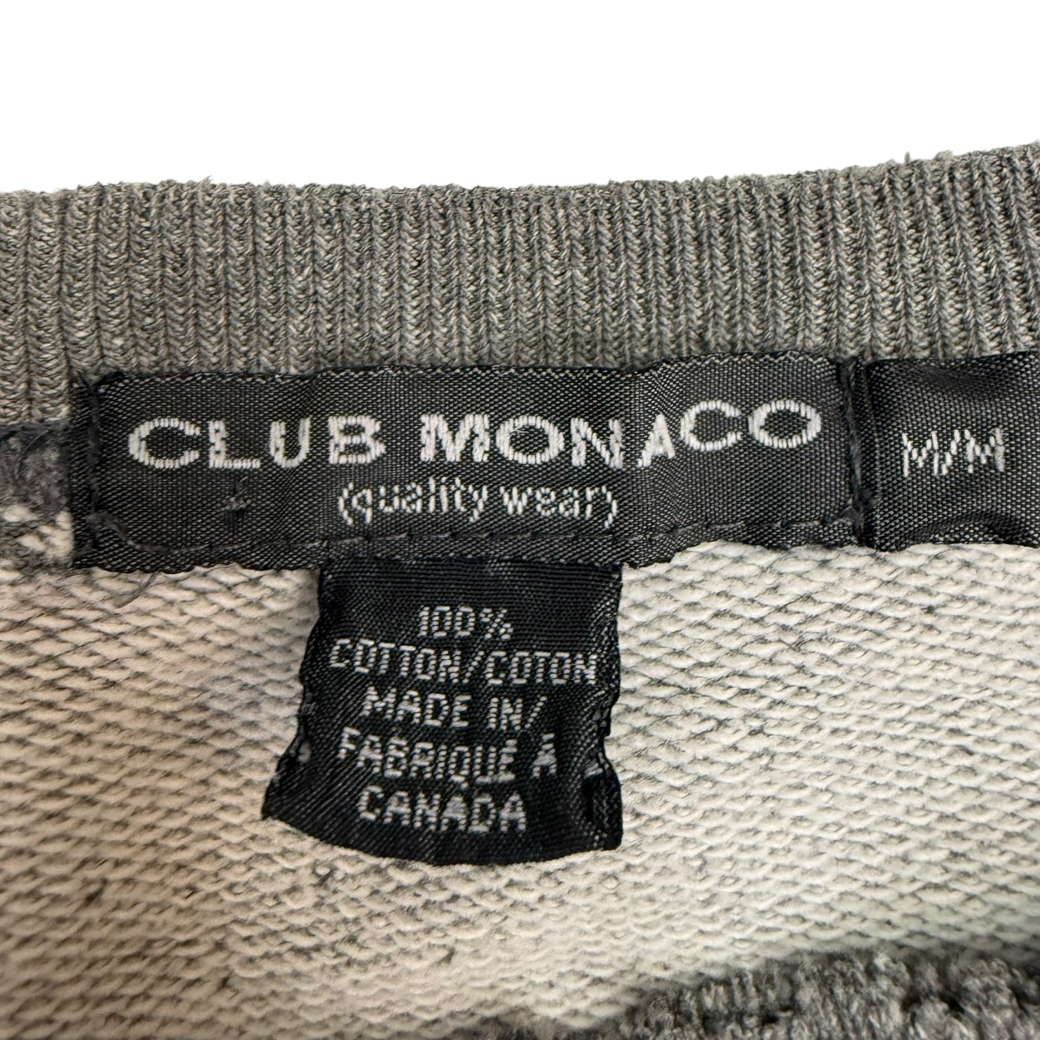 Vintage Club Monaco Crewneck Grey