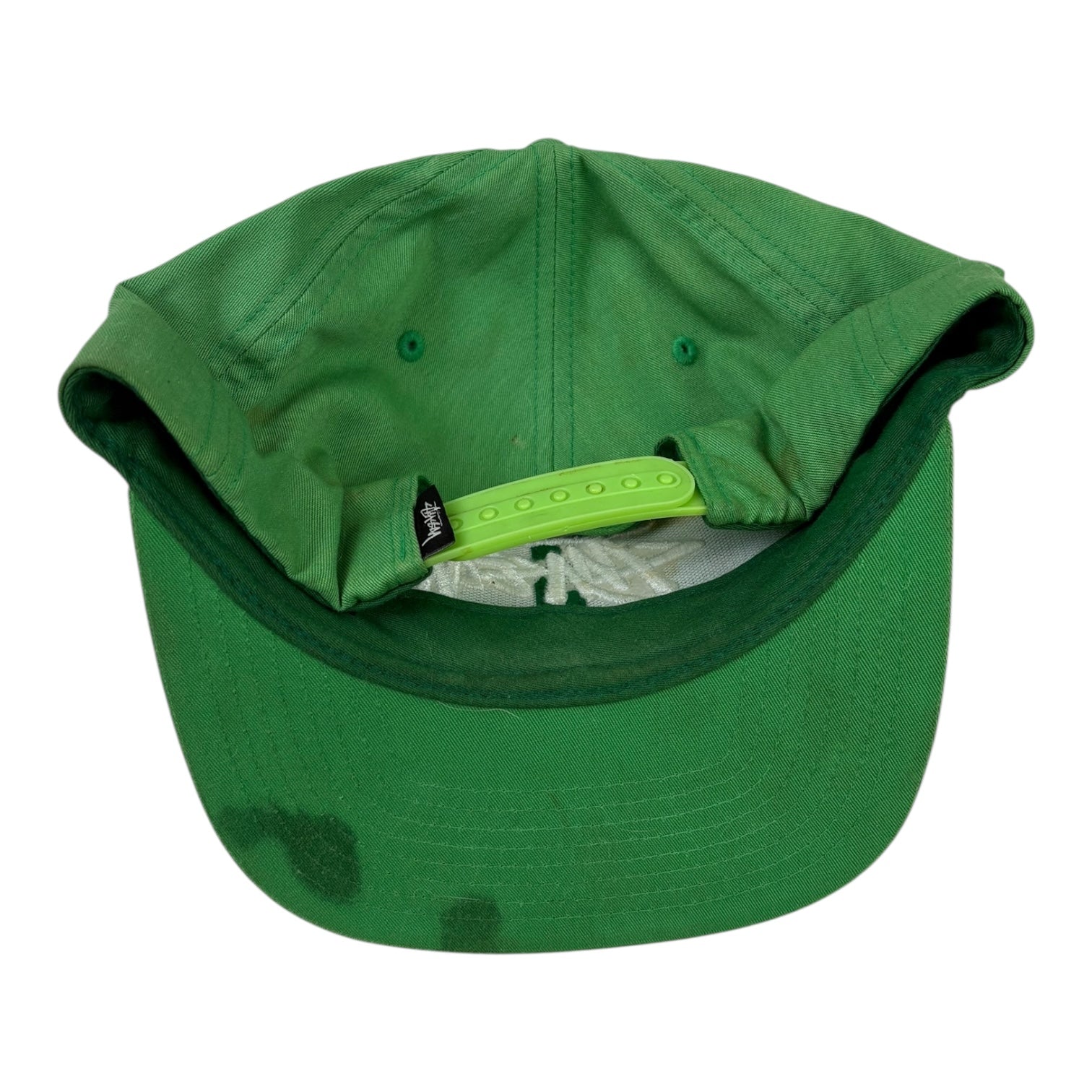 Stussy Stock Logo SnapBack Hat Green