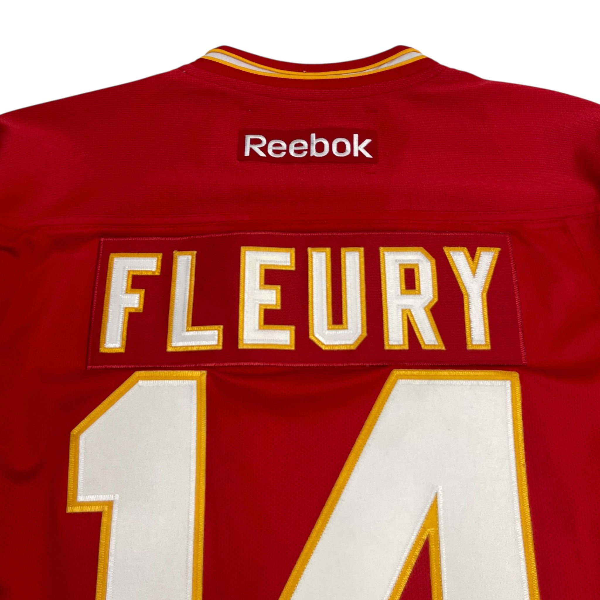 Calgary Flames Theo Fleury Reebok Home Jersey Red