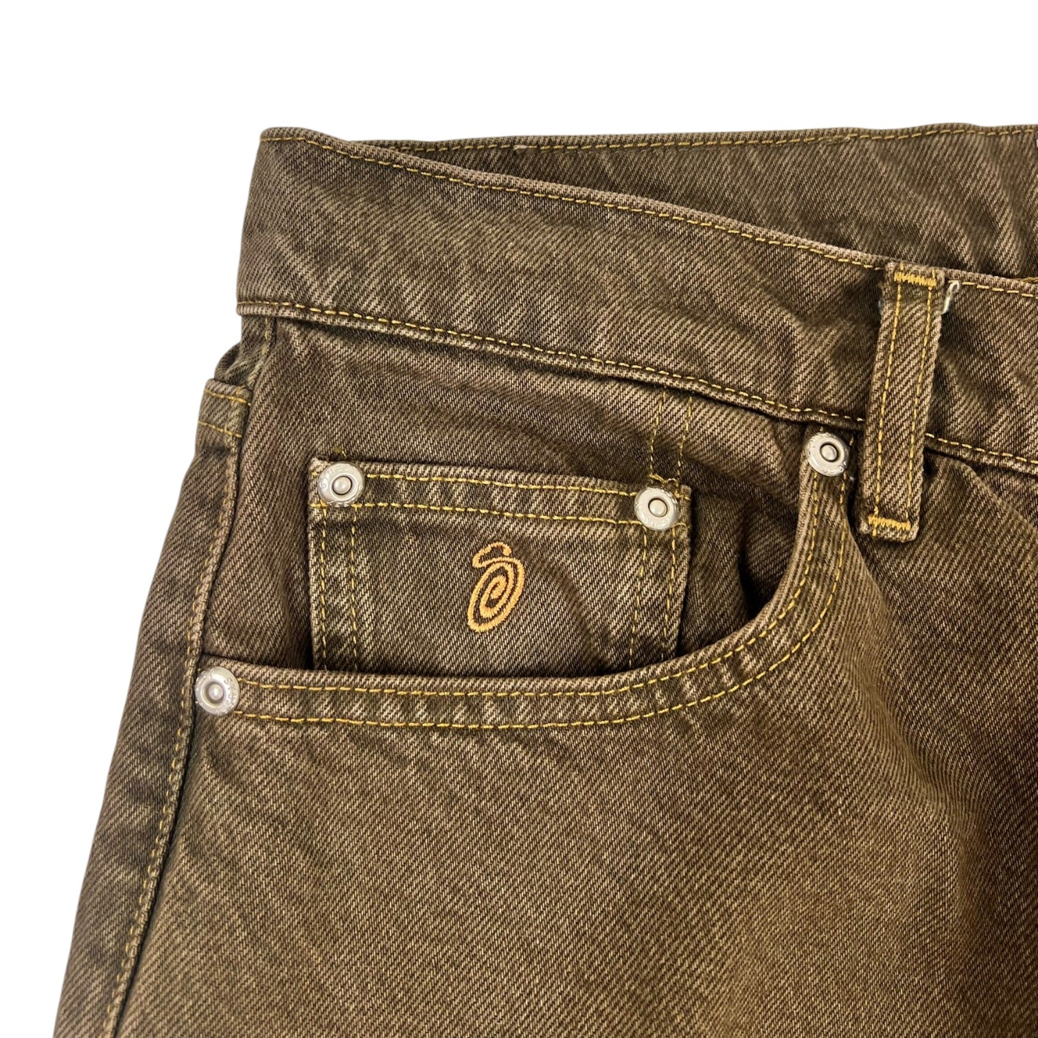 Stussy Big Ol’ Denim Jeans Washed Brown
