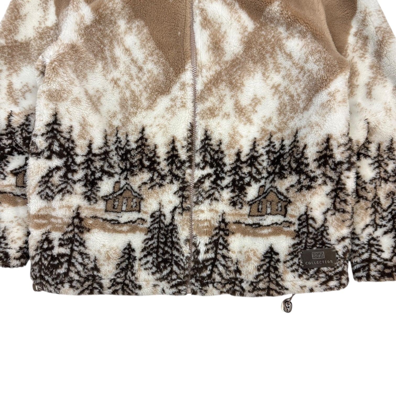 Vintage Mountain Fleece Jacket Brown