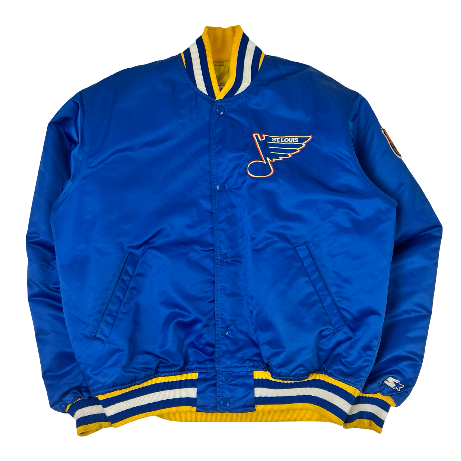 Vintage St. Louis Blues Starter Satin Bomber Jacket