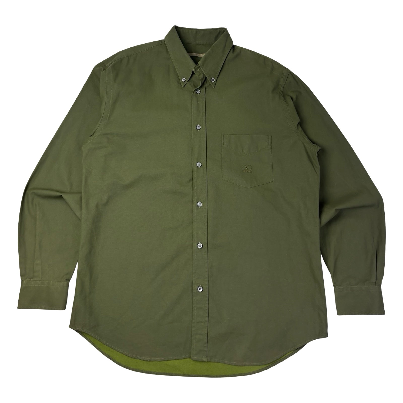 Valentino Jeans Button-Down Olive Green