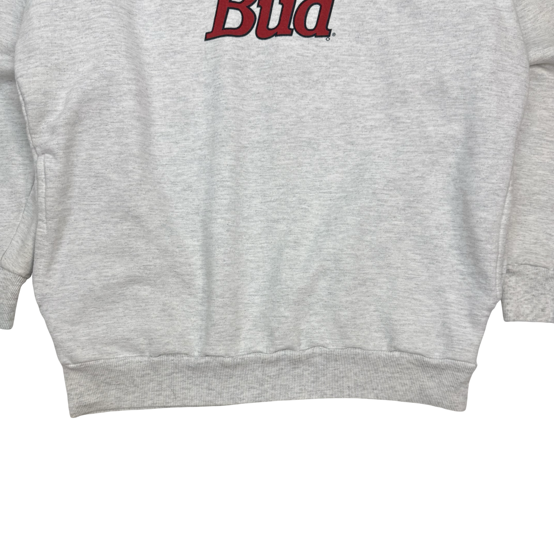 Vintage Budweiser ‘Bud’ Quarter Zip Grey