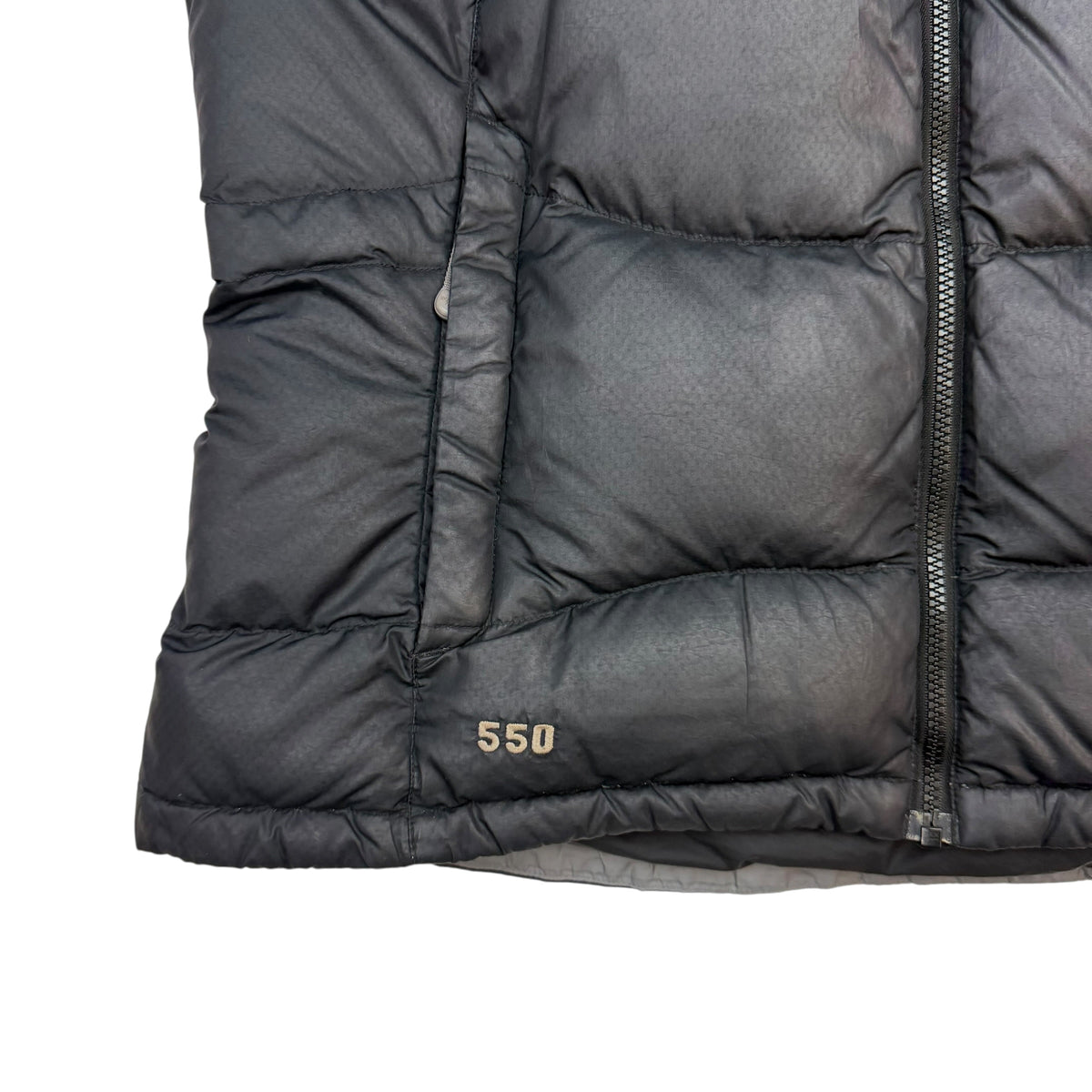 (W) The North Face 550 Puffer Vest Black