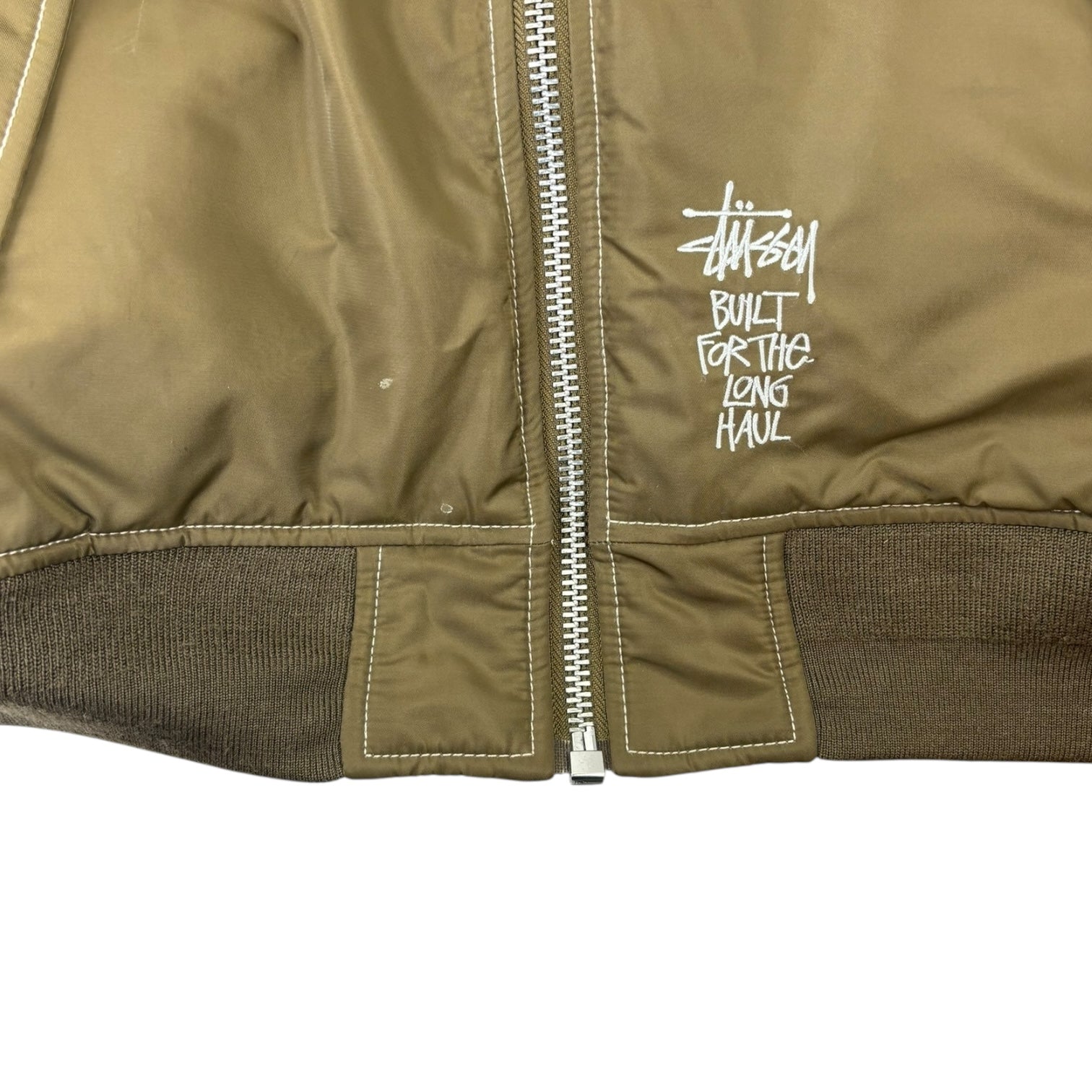 Stussy Reversible Bomber Jacket Olive Green