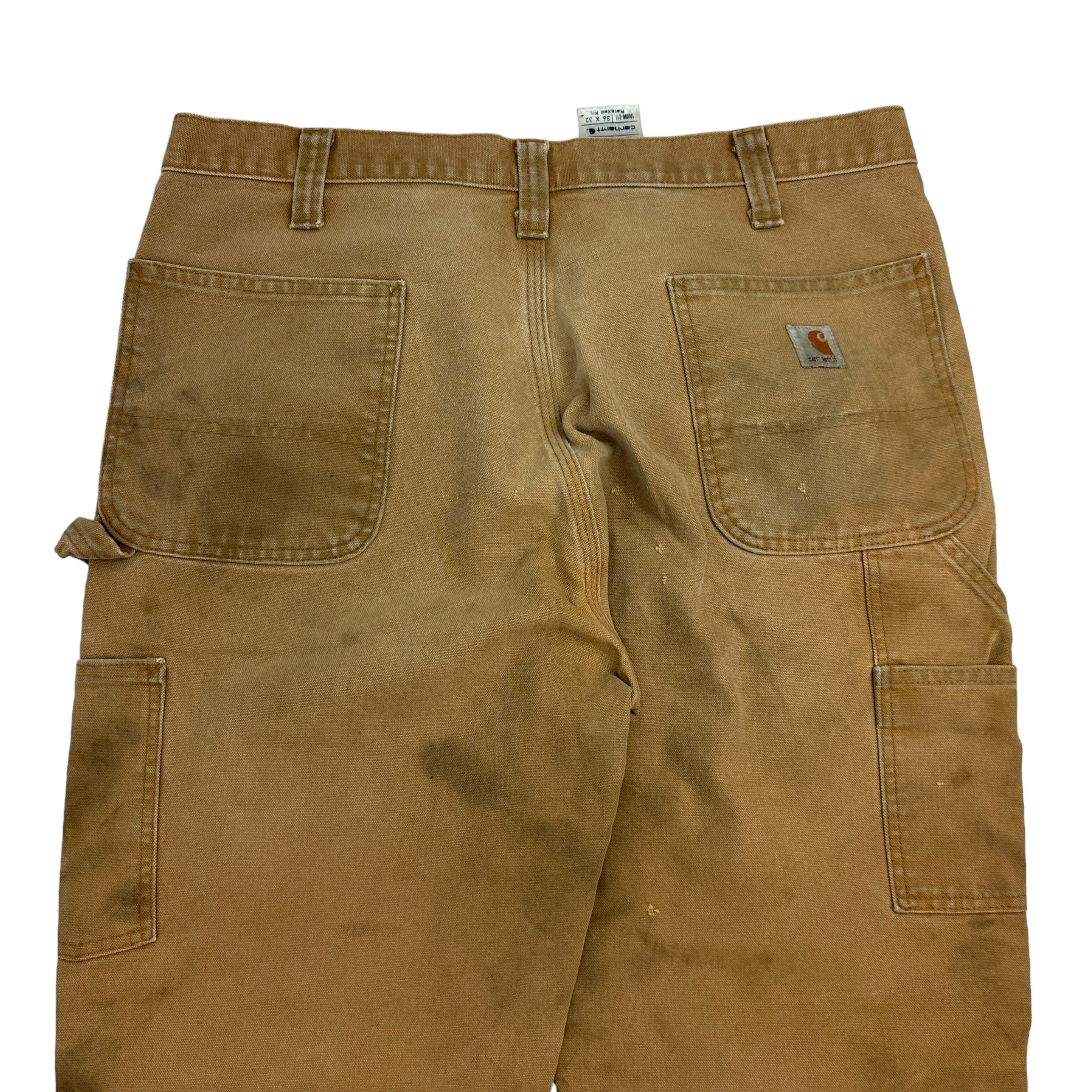 Vintage Carhartt Double Knee Cargo Pants Tan