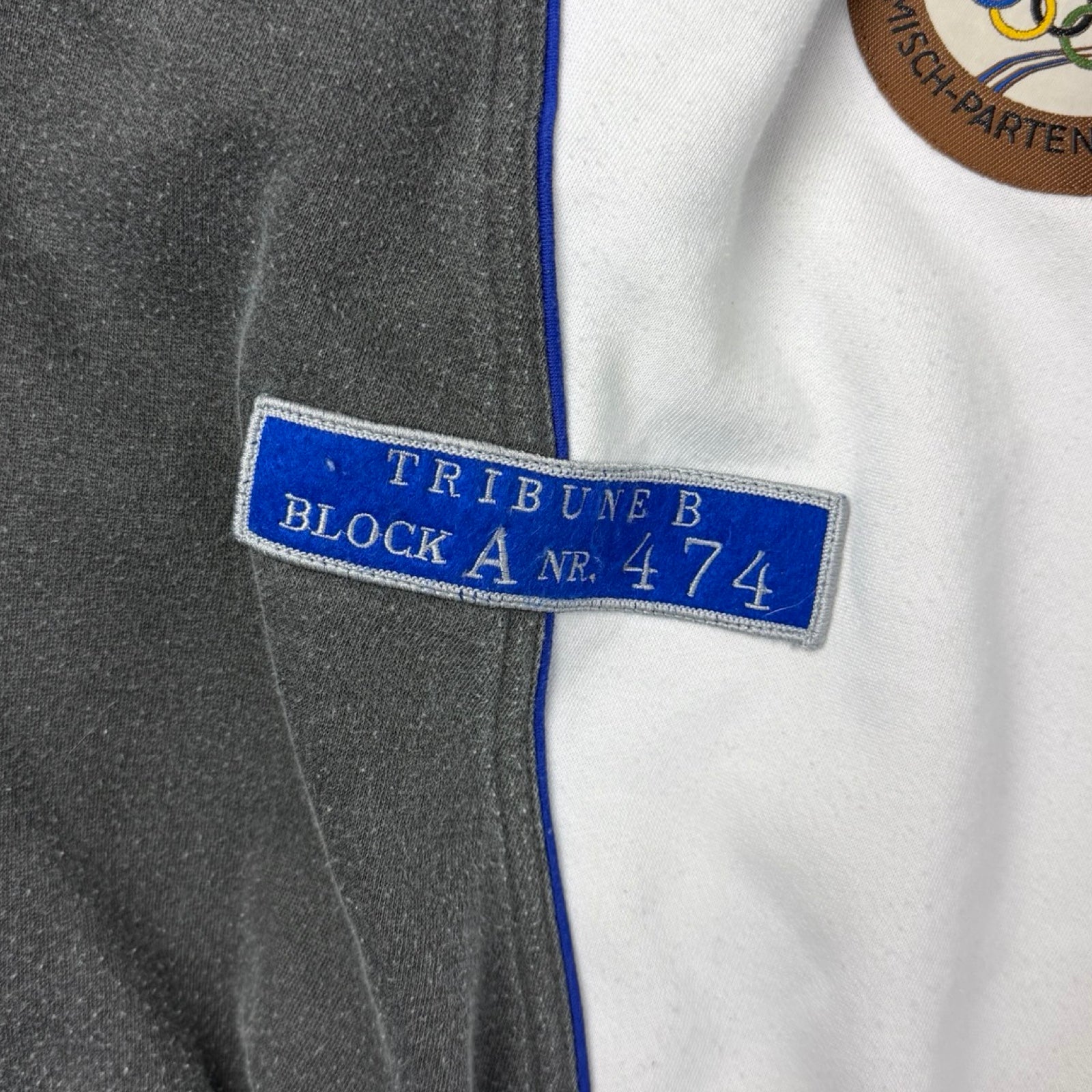 Vintage Adidas Garmisch Olympics Sweatshirt White/Grey