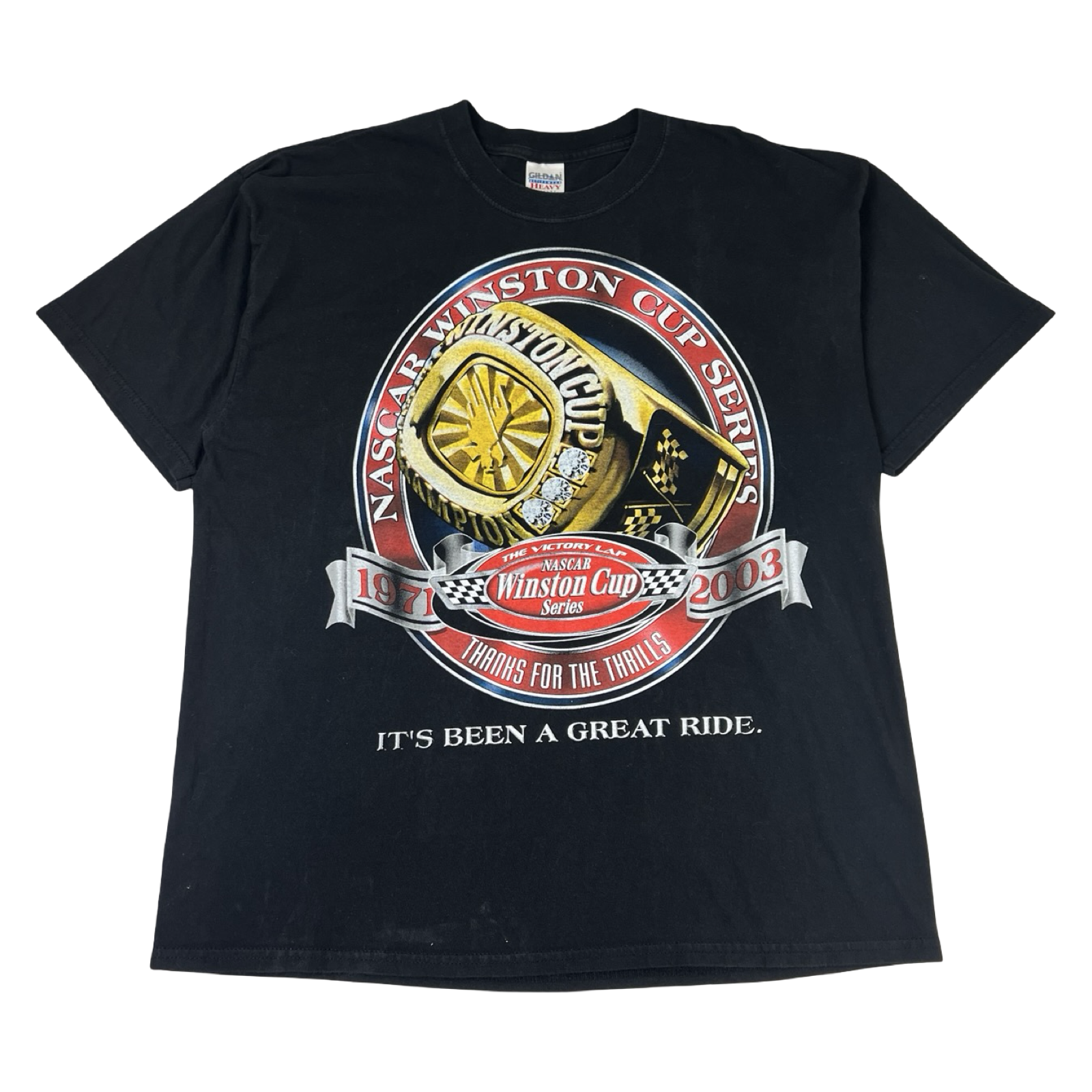 Vintage Nascar Winston Cup Series Thanks for the Thrills Commemorative T-Shirt