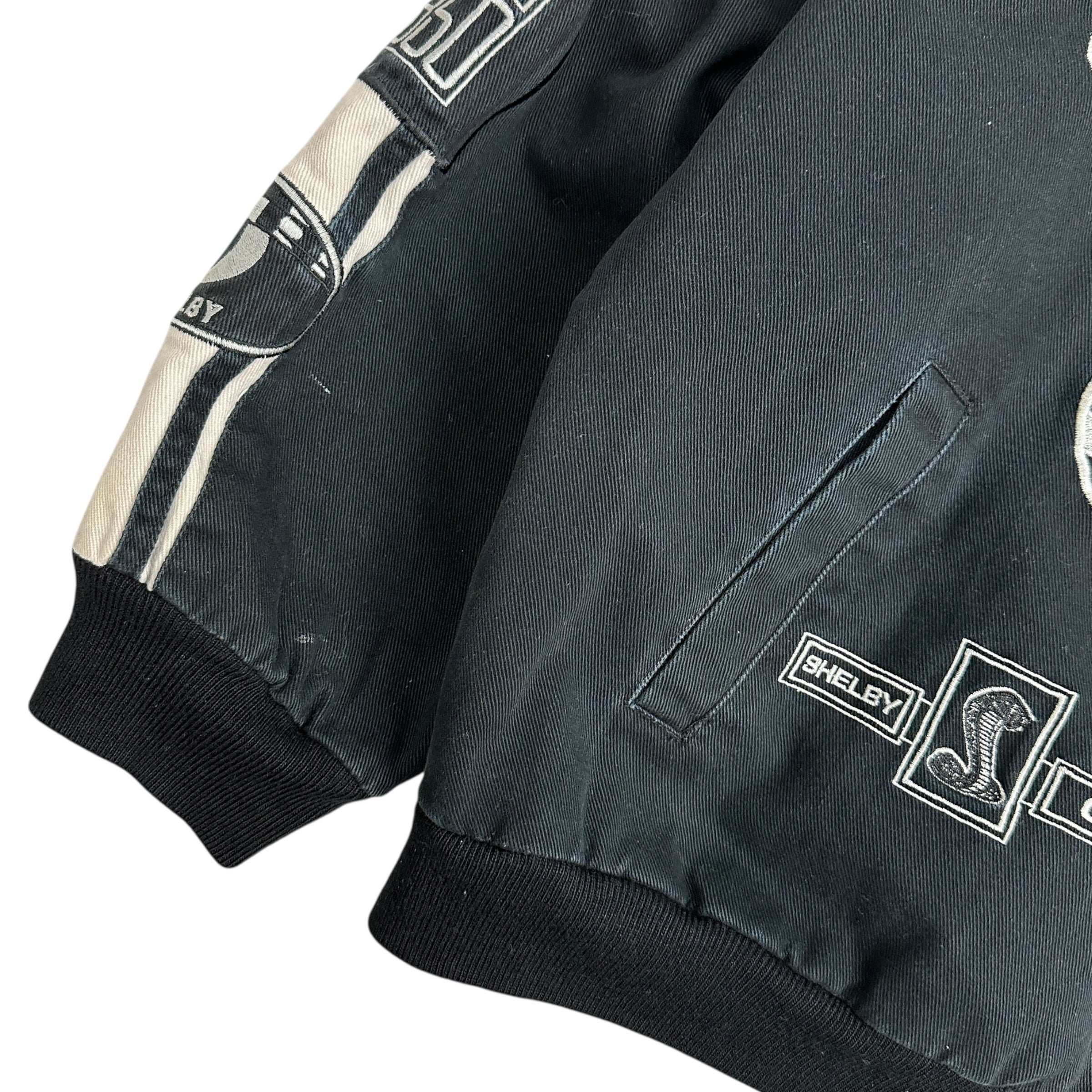 Vintage Ford Racing Caroll Shelby Ford Mustang Racing Jacket Black