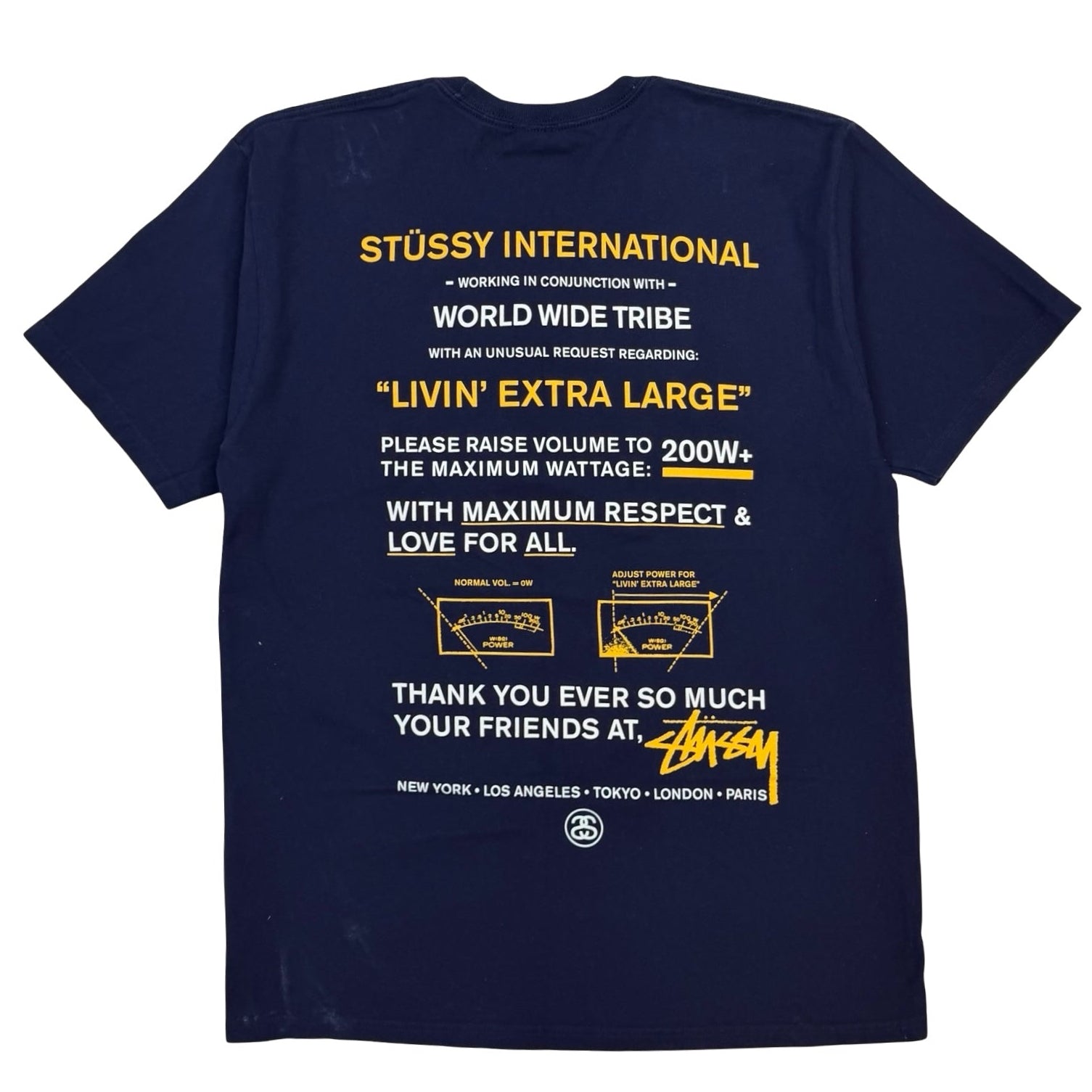 Stussy Maximum Respect Tee Navy
