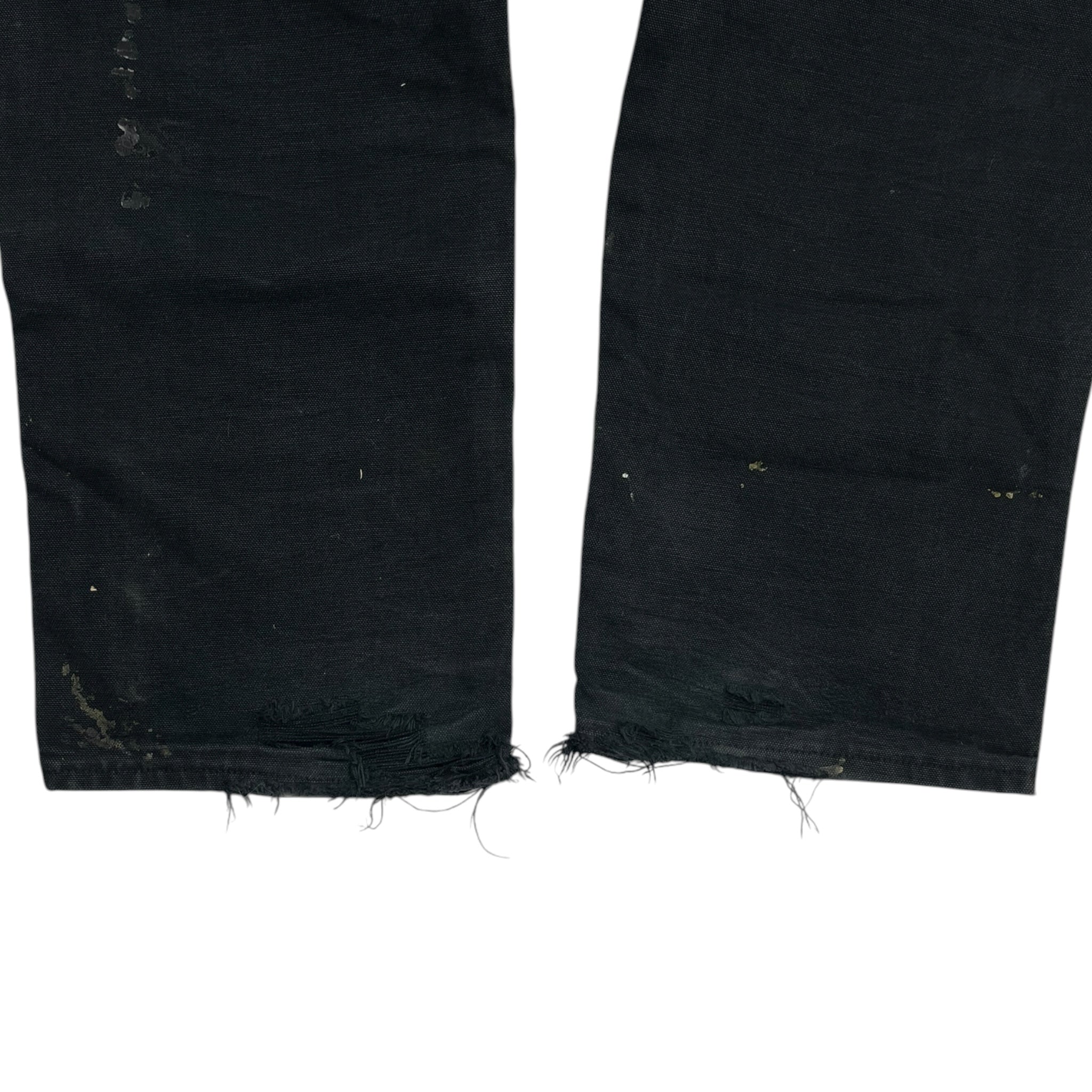 Carhartt Double Knee Work Pants Worn Noir