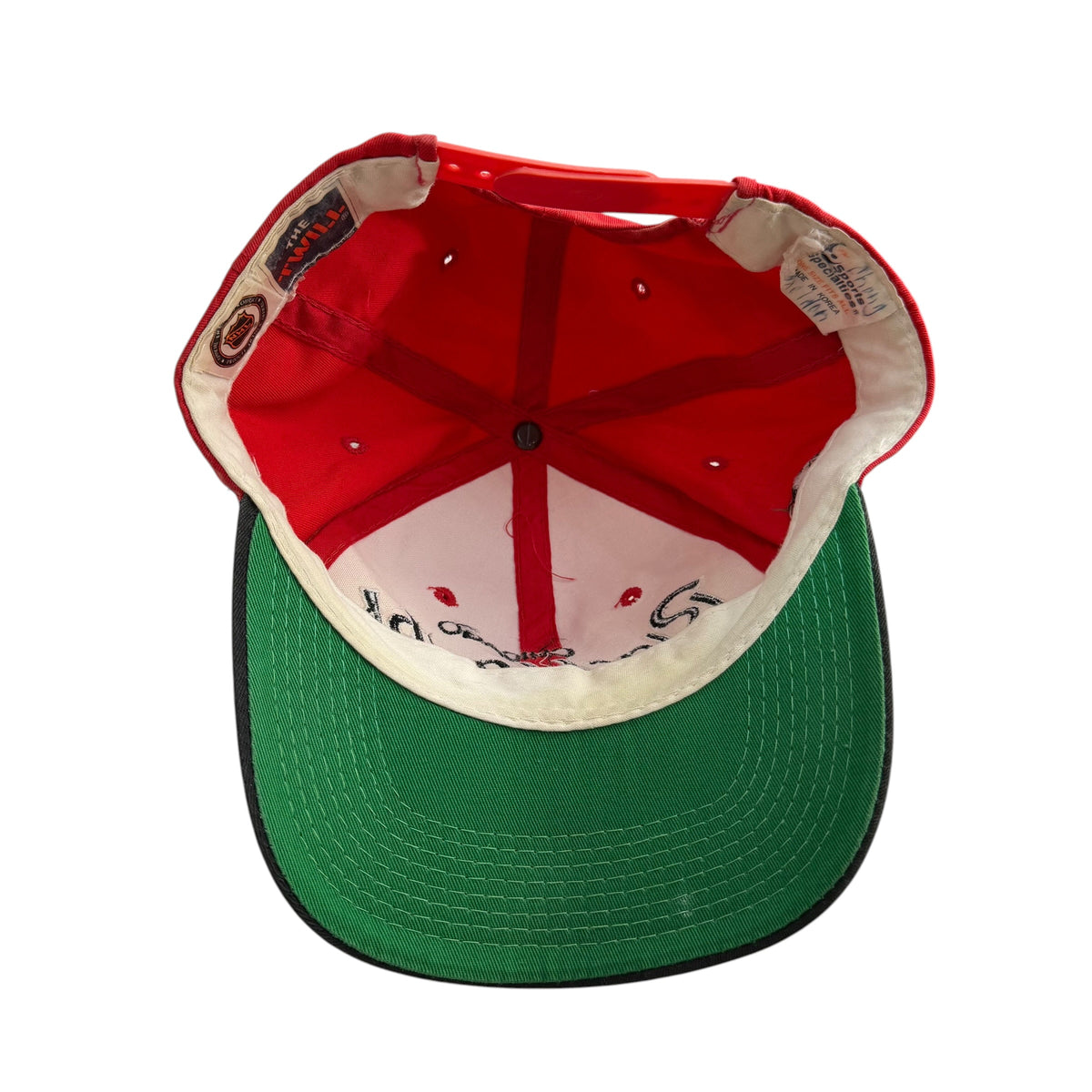 Vintage Chicago Blackhawks Sports Specialties Two Tone Embroidered Hat Red/Brown